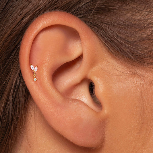 Marquise Dangle Push Pin