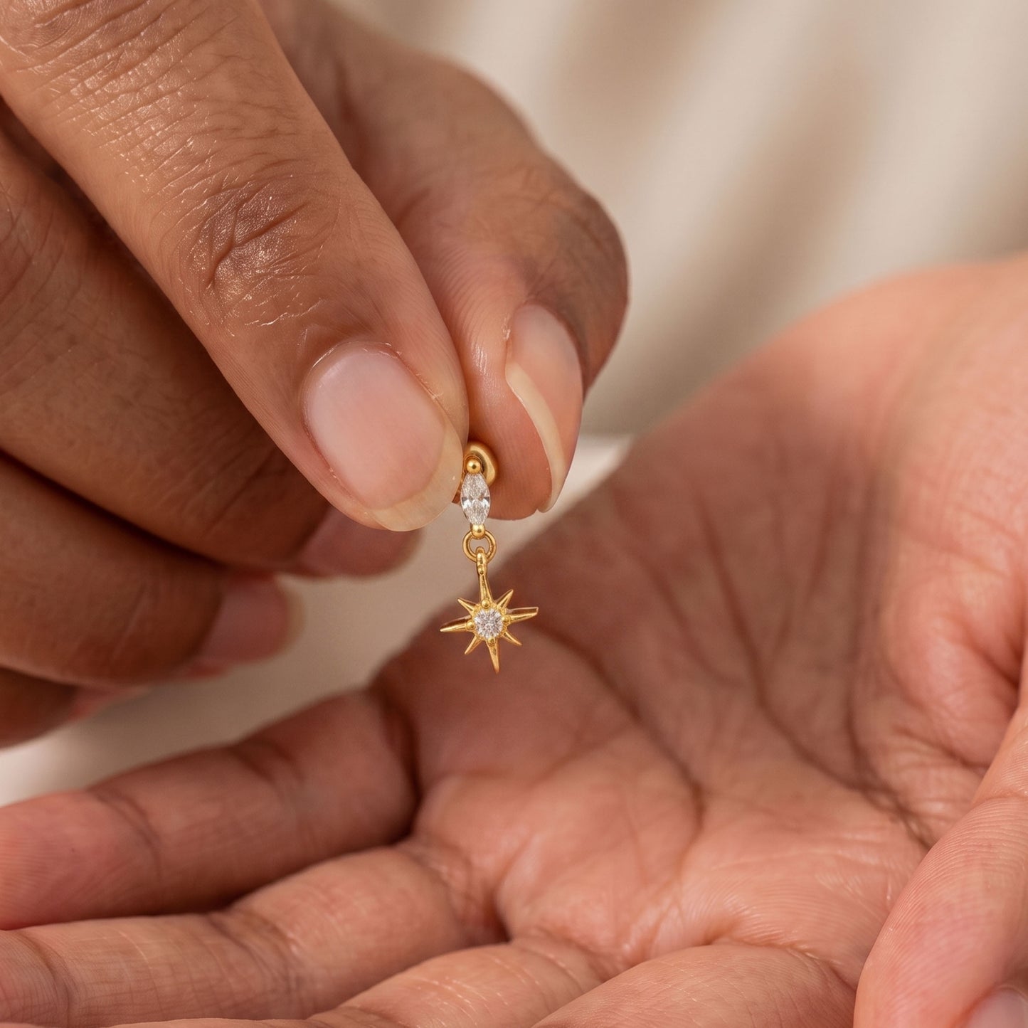 Starburst Dangle  Stud