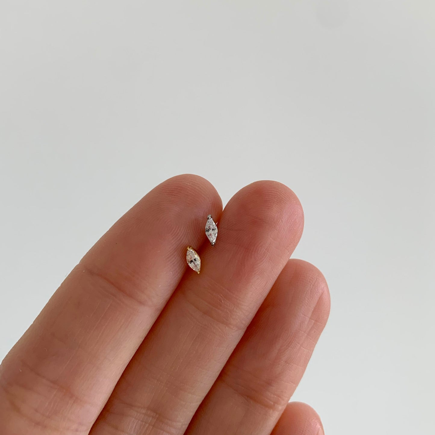 Tiny Marquise Push Pin