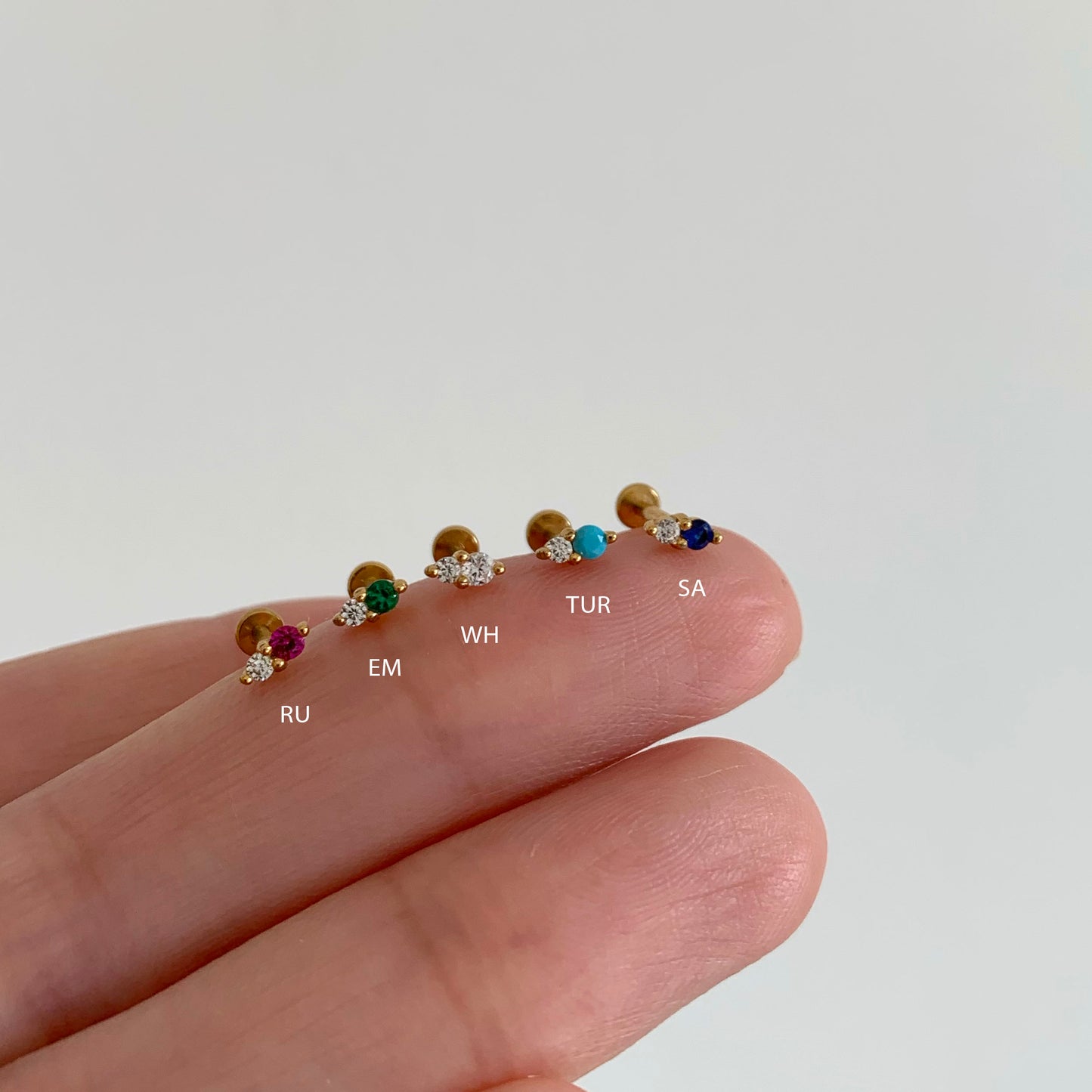 Two Stone Push Pin