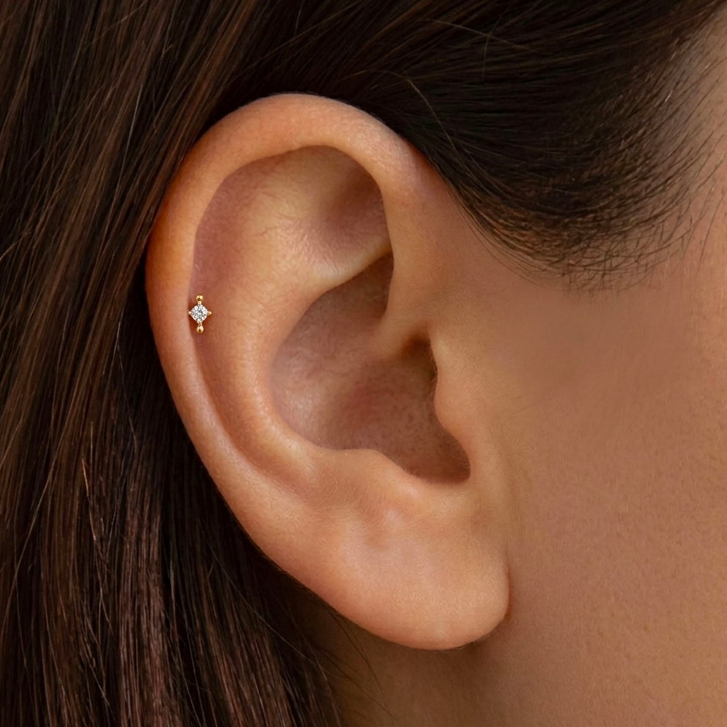 Ball & CZ Stud