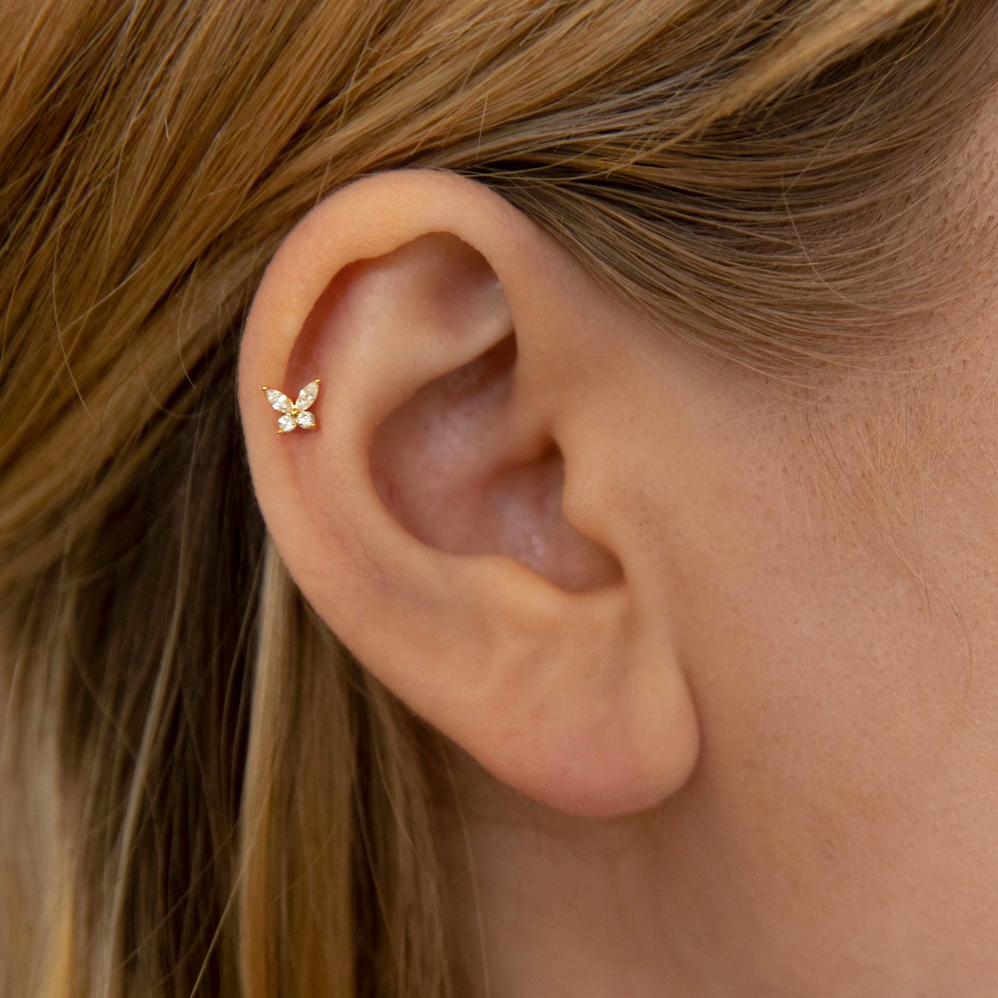 Butterfly Threaded Labret