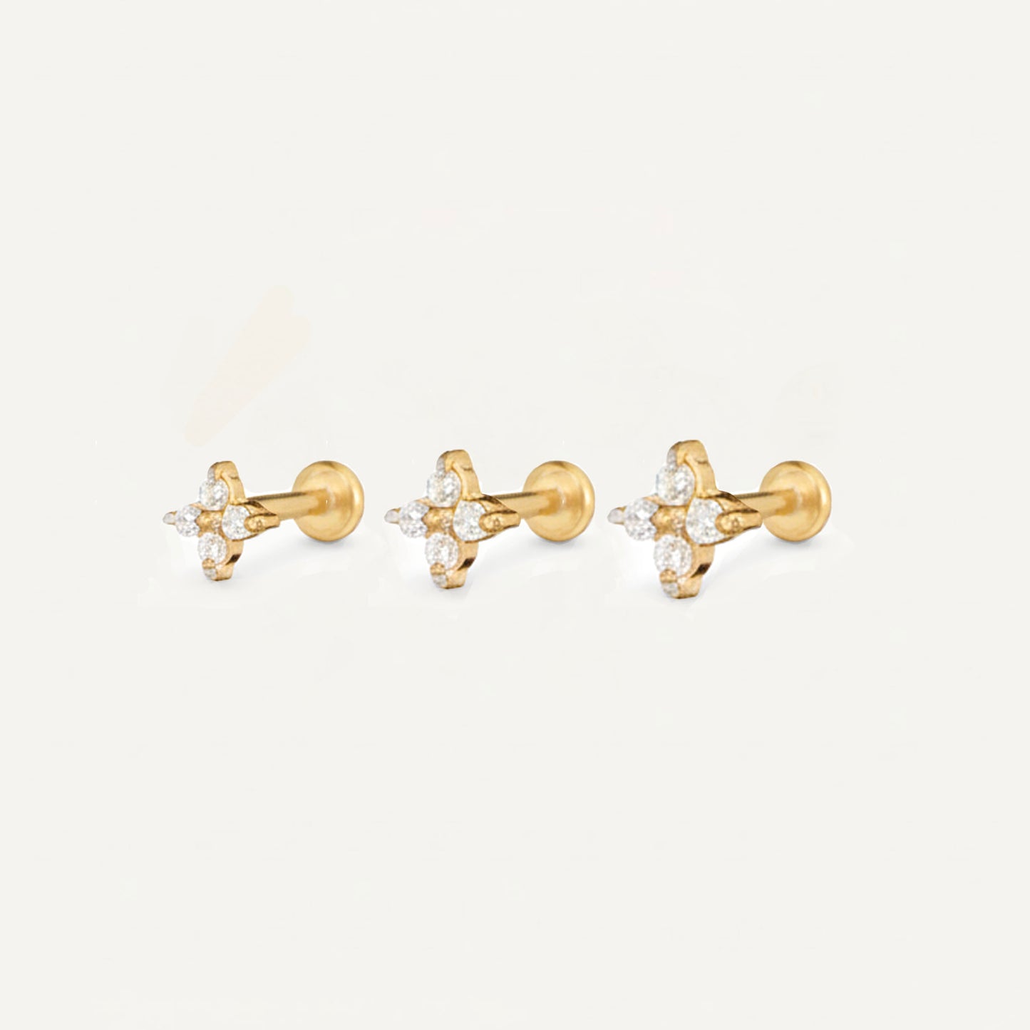 3mm~5mm Flower Threaded Labret