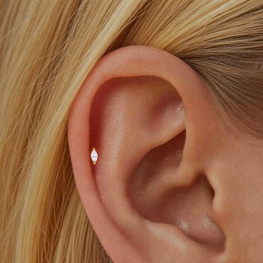 Tiny Marquise Push Pin