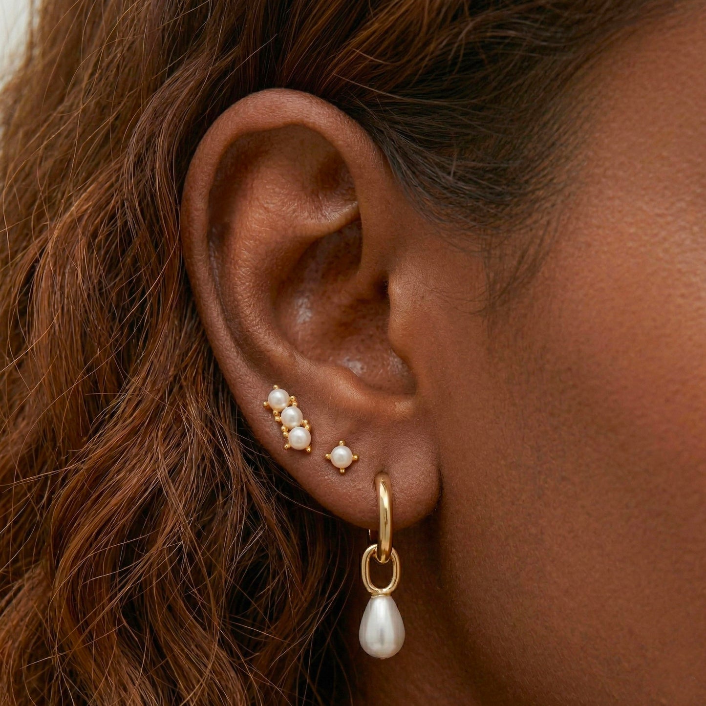 Pearl Dangle Set