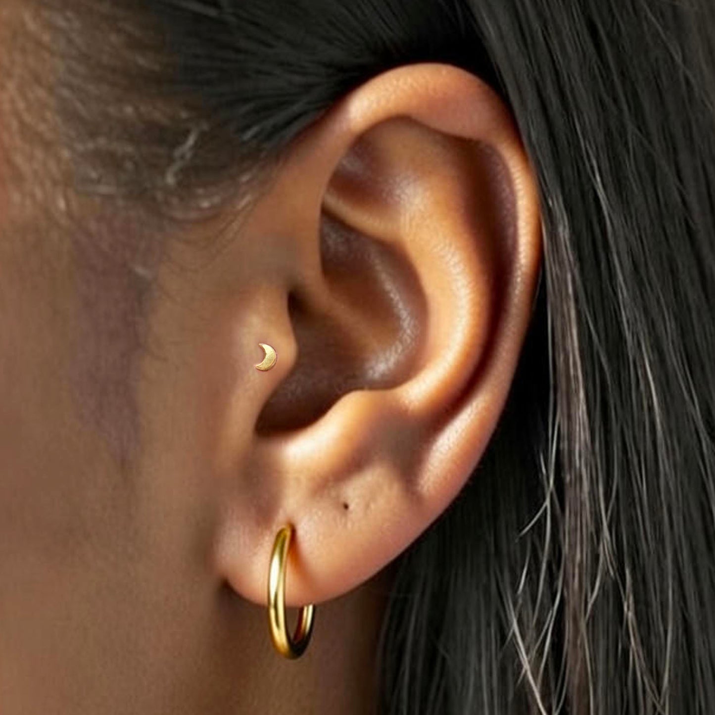 Moon Threaded Labret