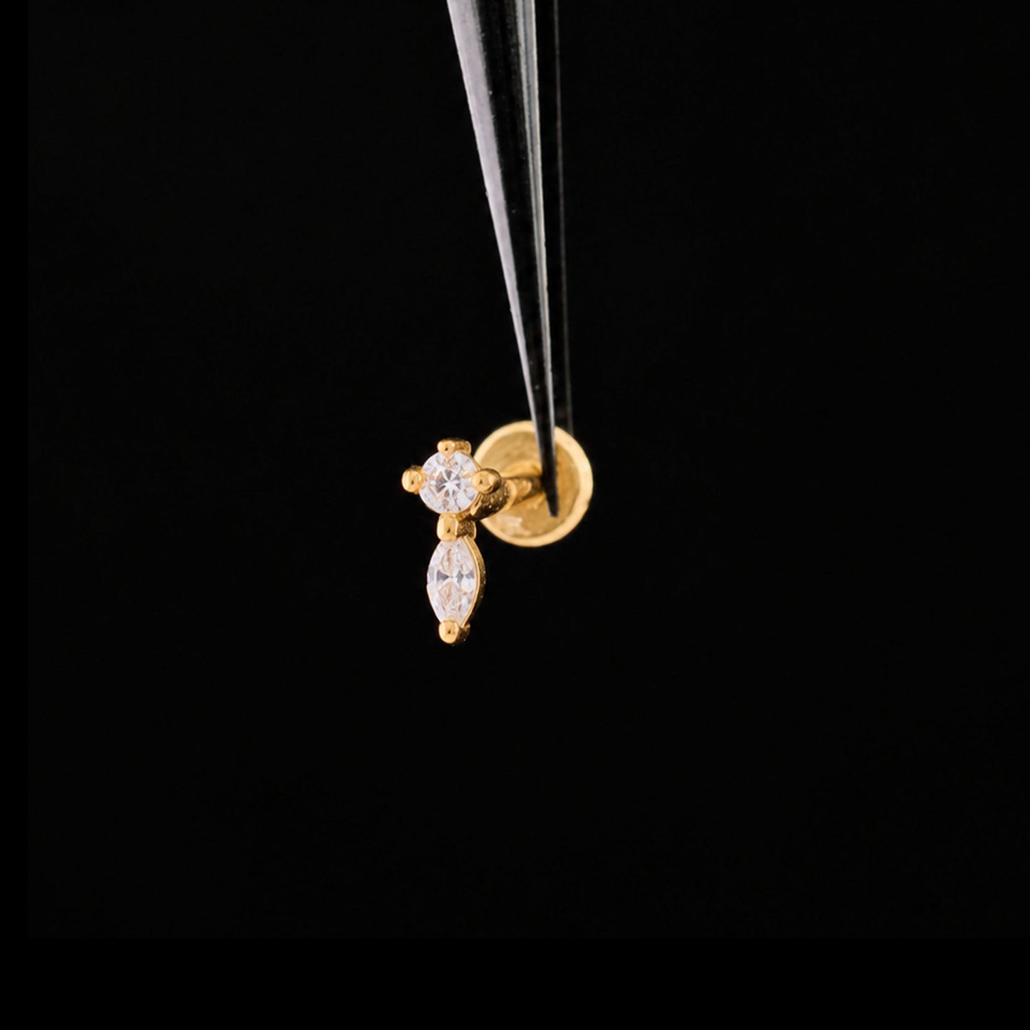 Marquise Drop Push Pin
