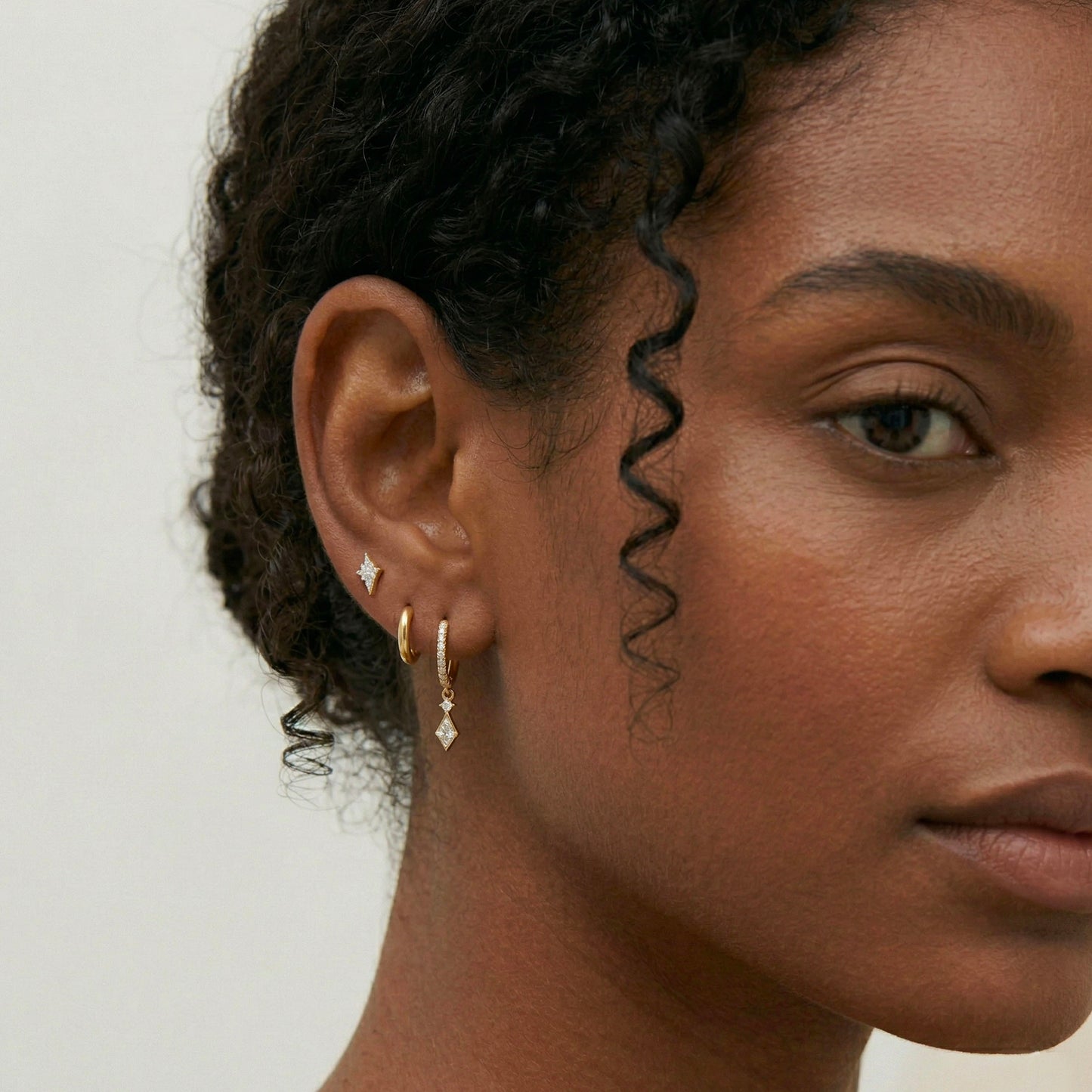 Glam Dangle Hoop Set