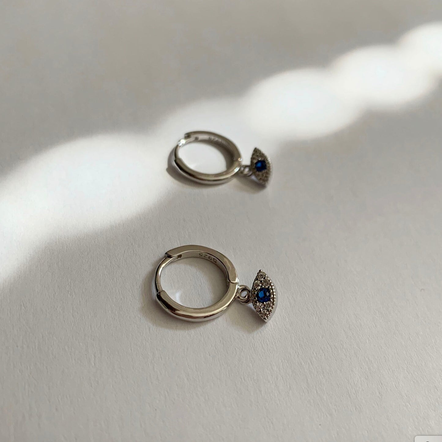 Evil Eye Dangle Hoop