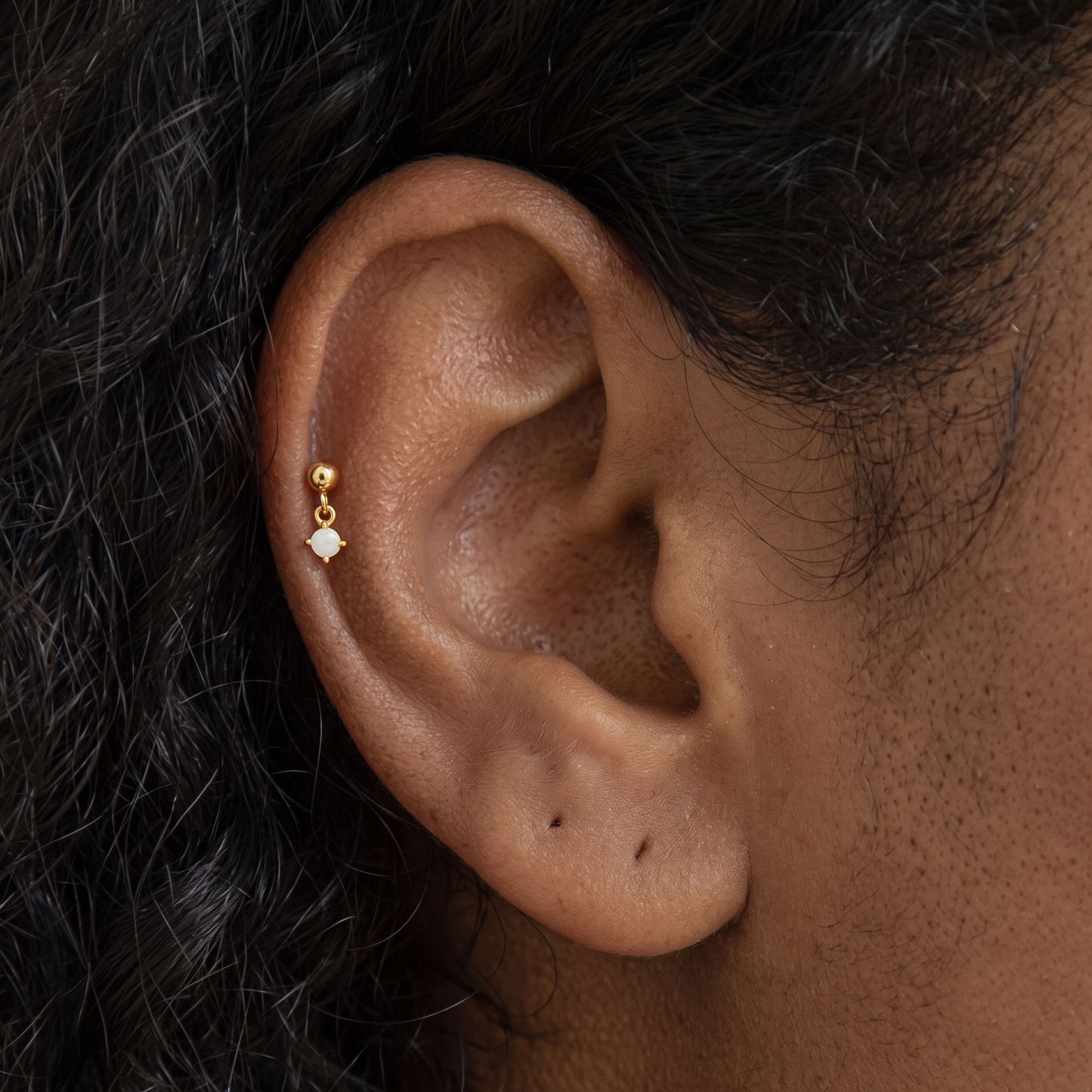 Opal Dangle  Stud