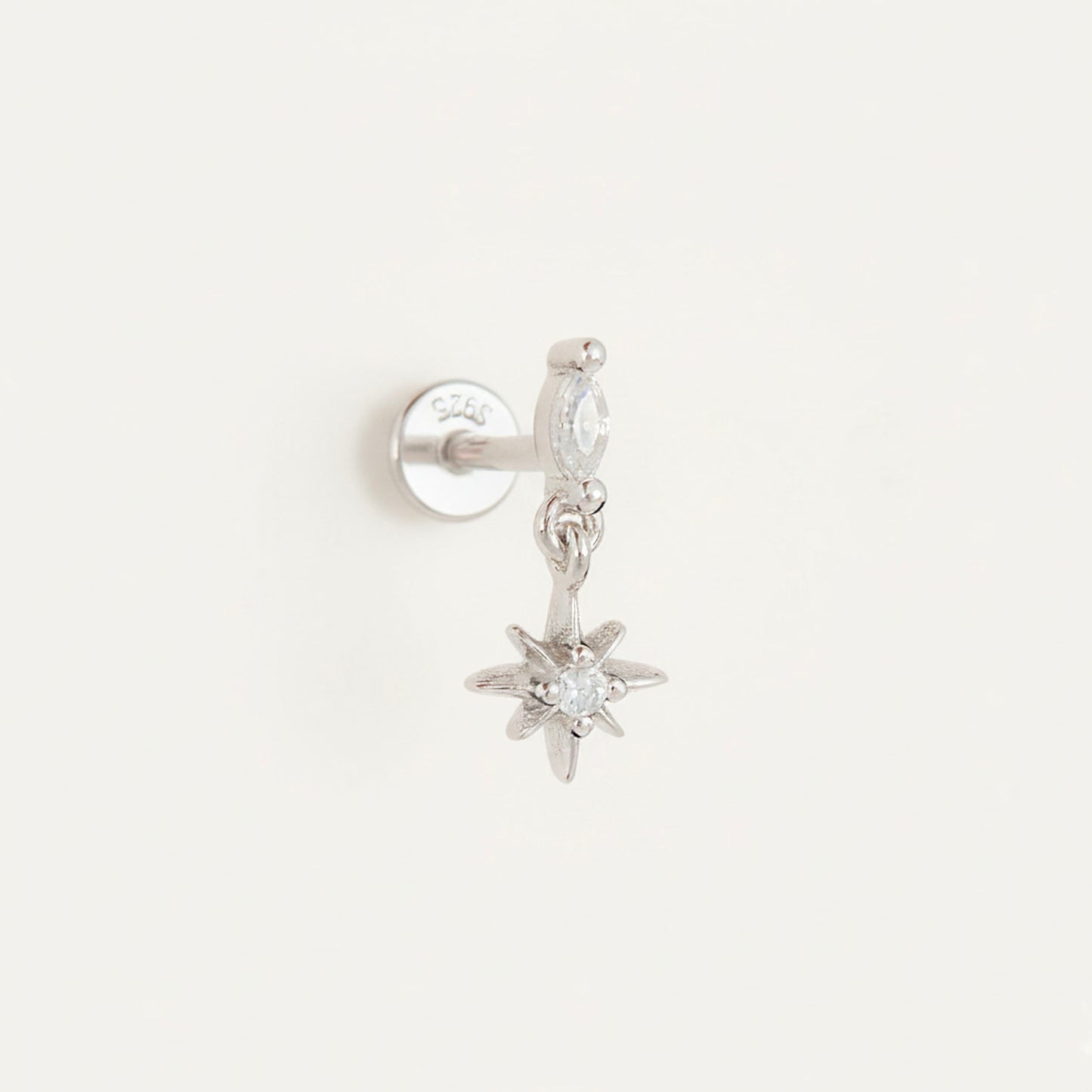 Starburst Dangle Threaded Labret