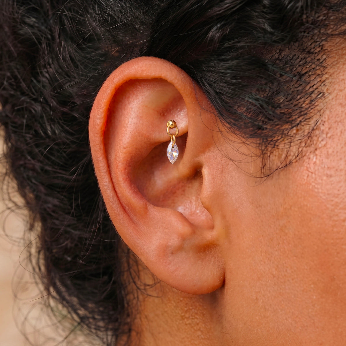 Marquise Dangle Push Pin