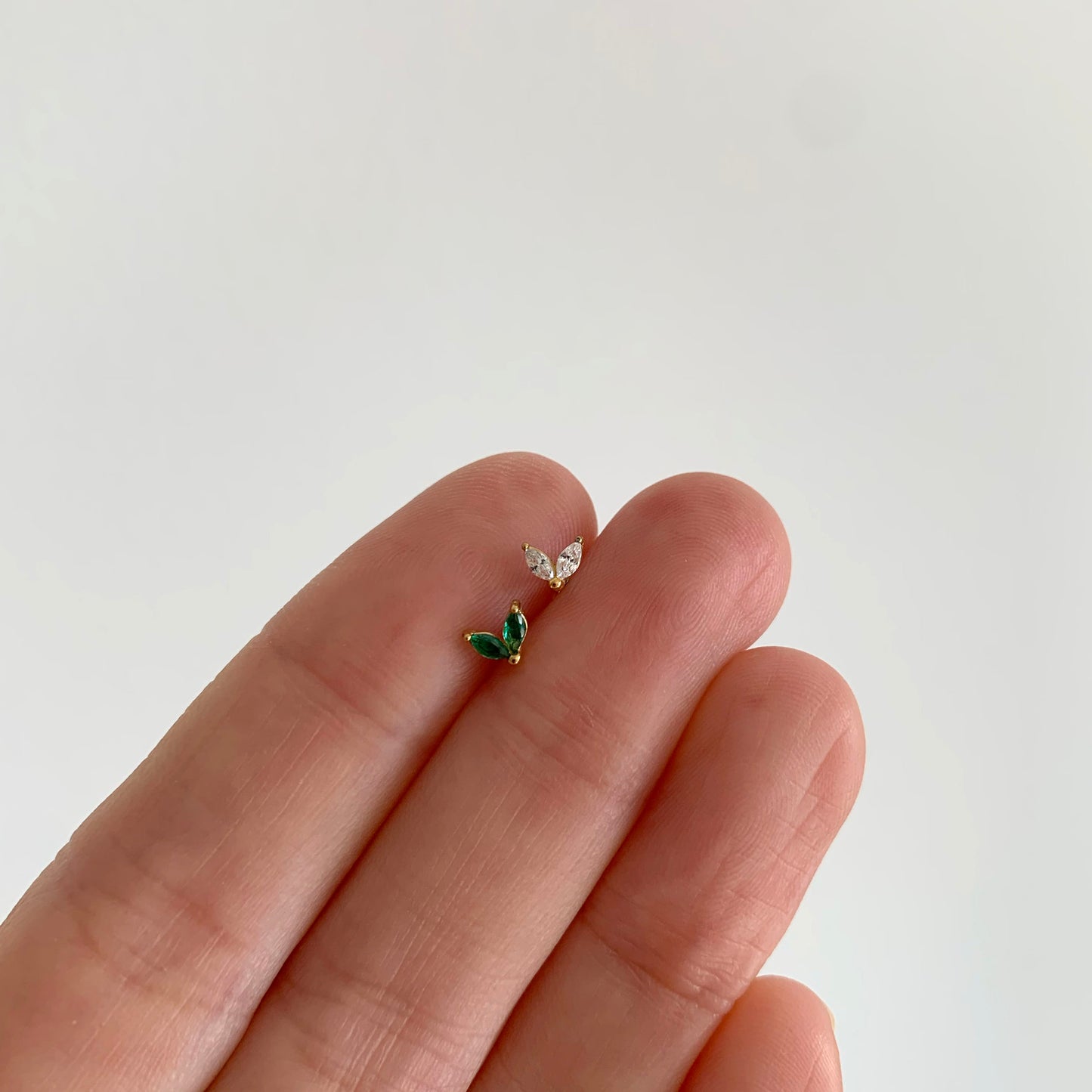 CZ Leaf Push Pin