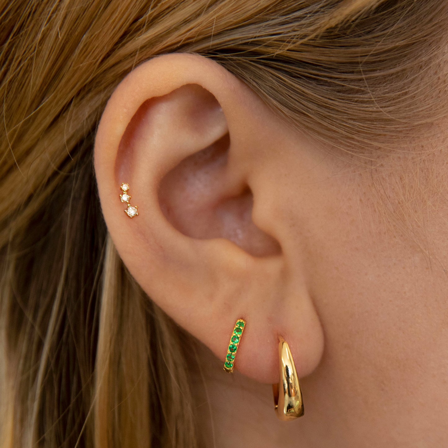 Triple Stone Climber Stud