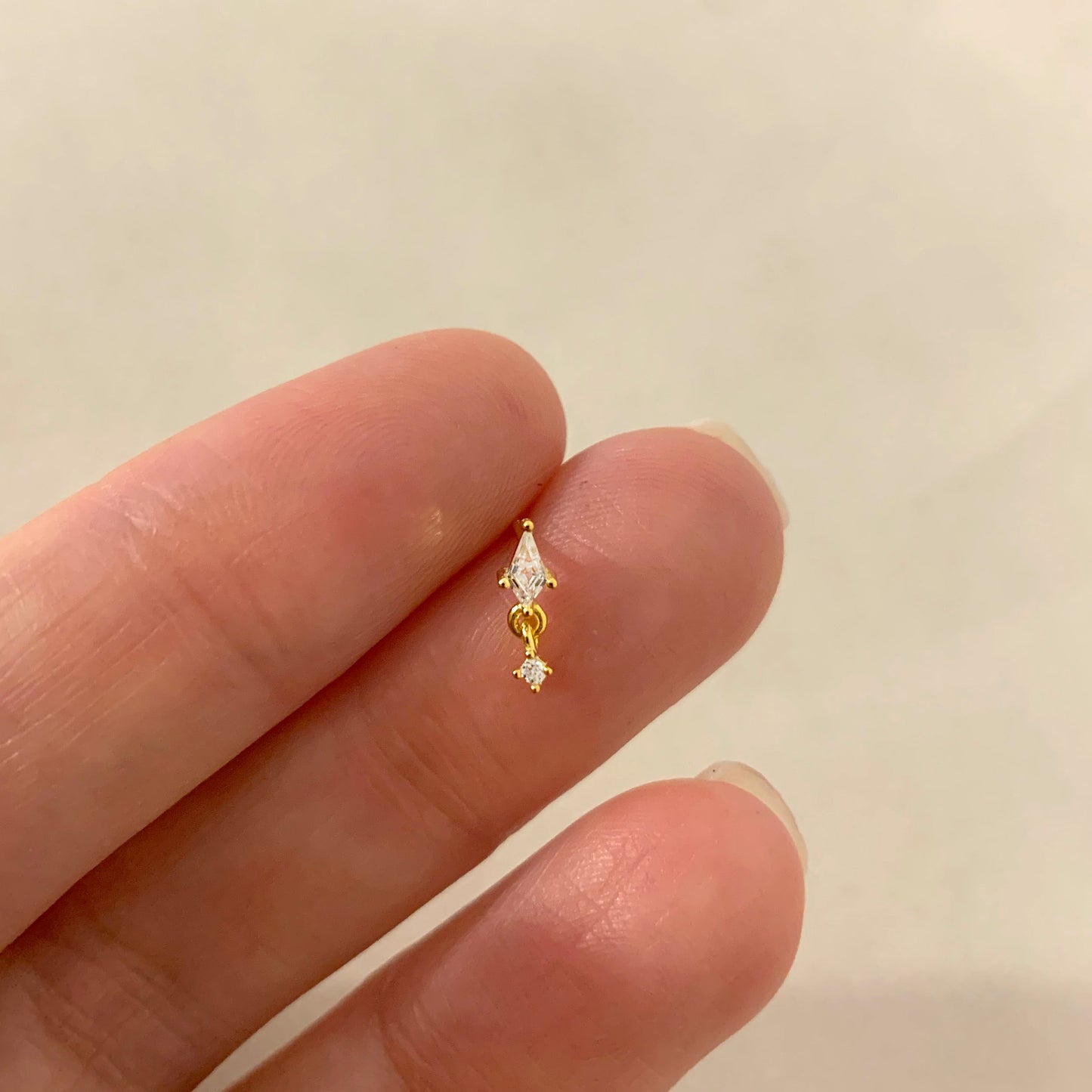 CZ Dangle Push Pin