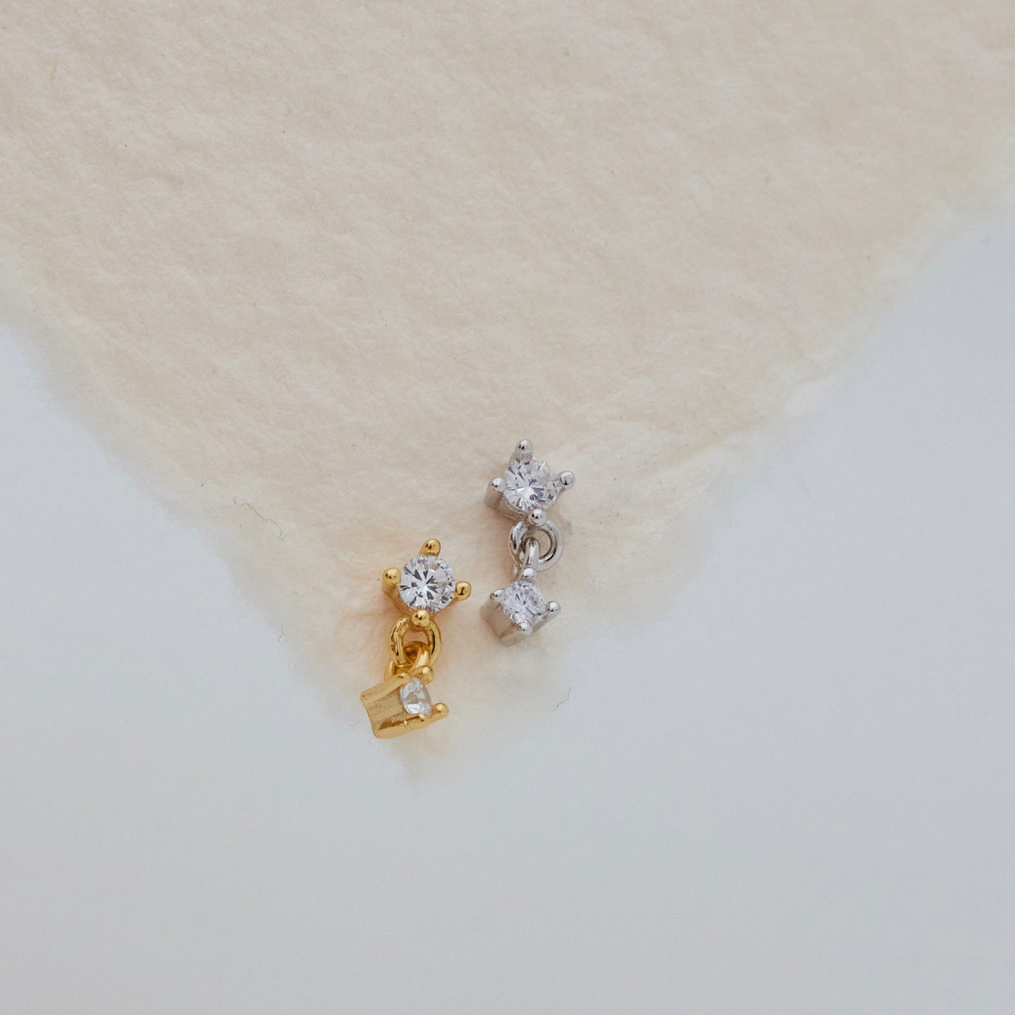 CZ Dangle Threaded Labret