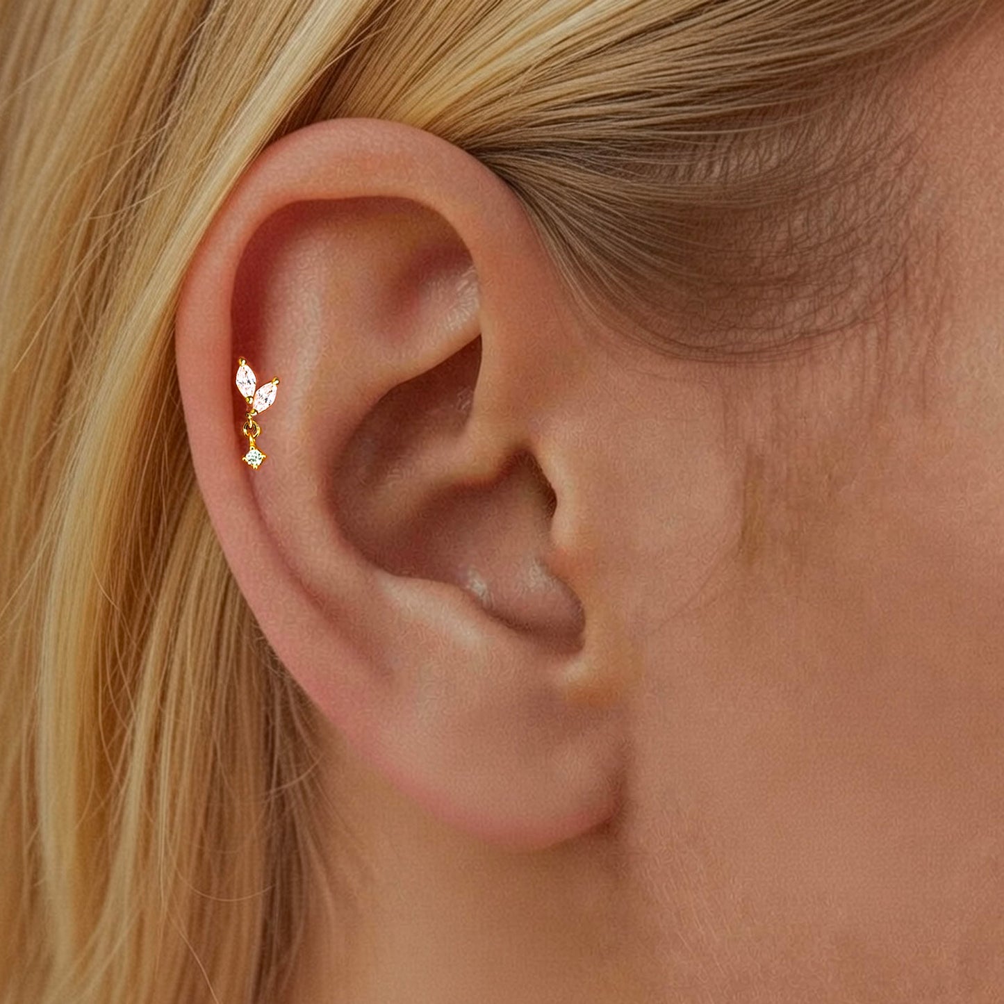 Marquise Dangle Push Pin