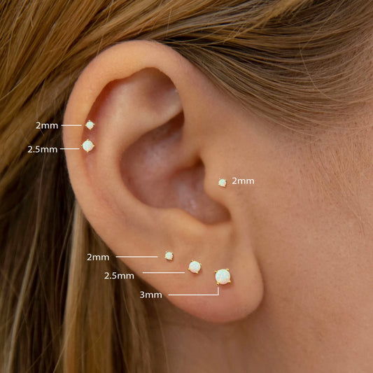 2mm~3mm Opal Studs