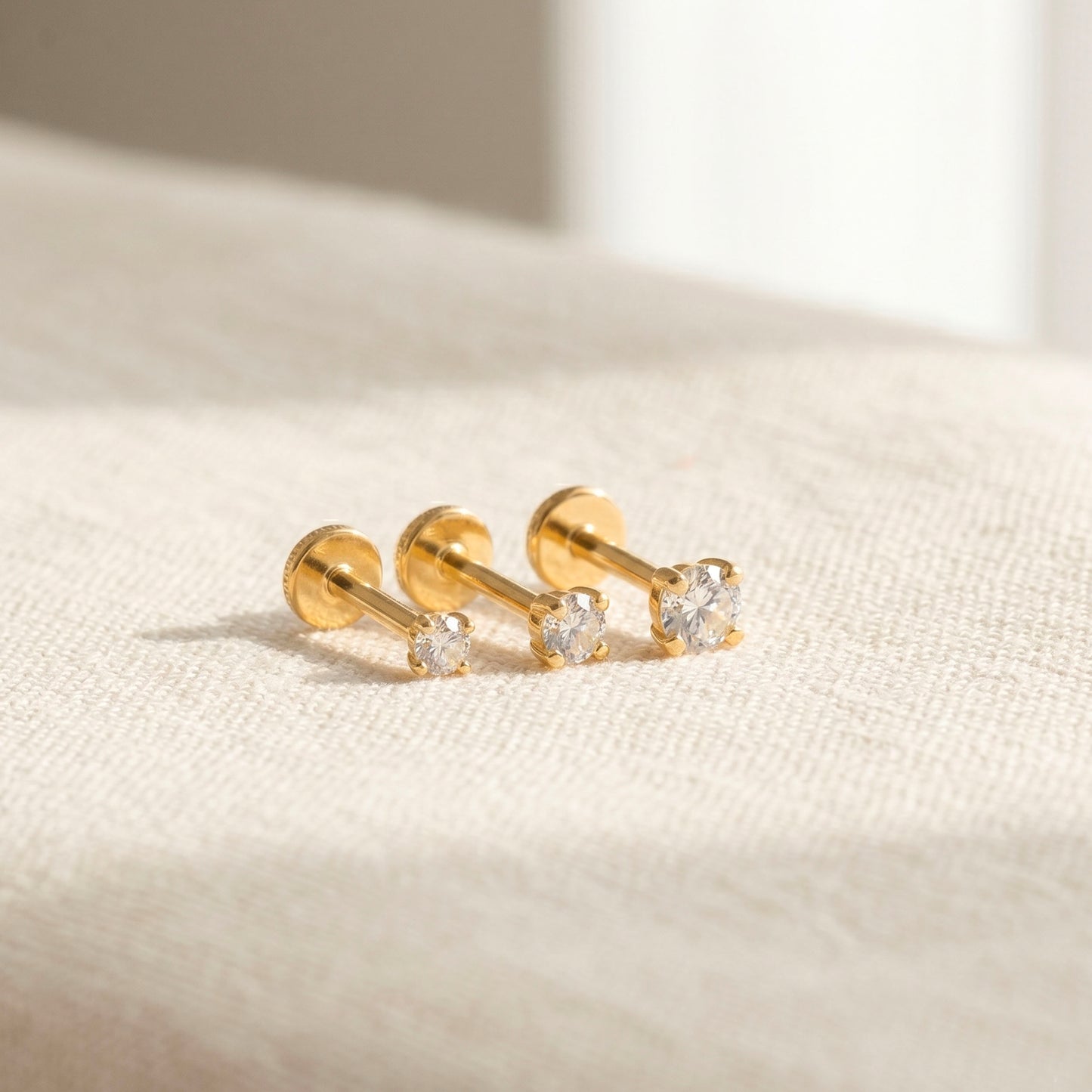 2mm~3mm CZ Threaded Labret