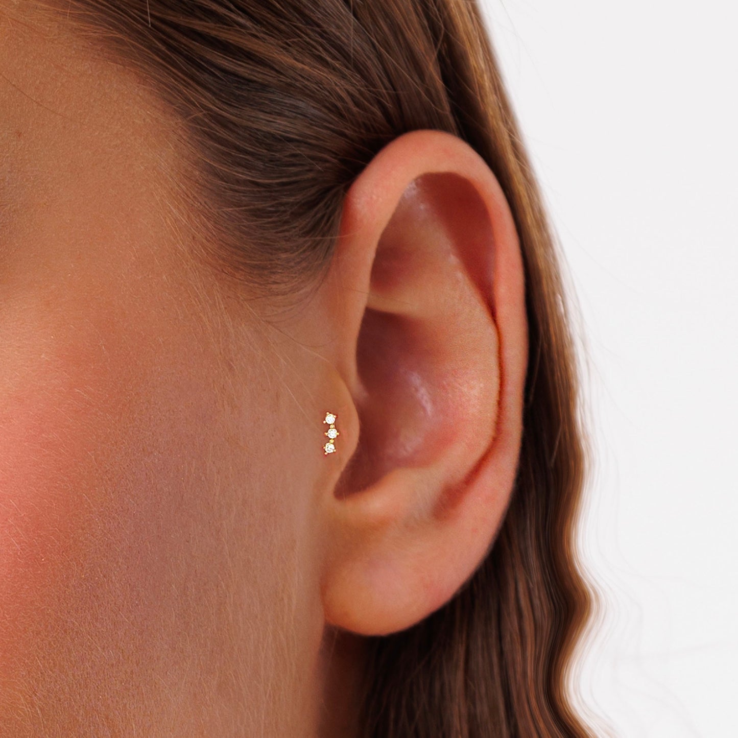 Three CZ Climber Push Pin