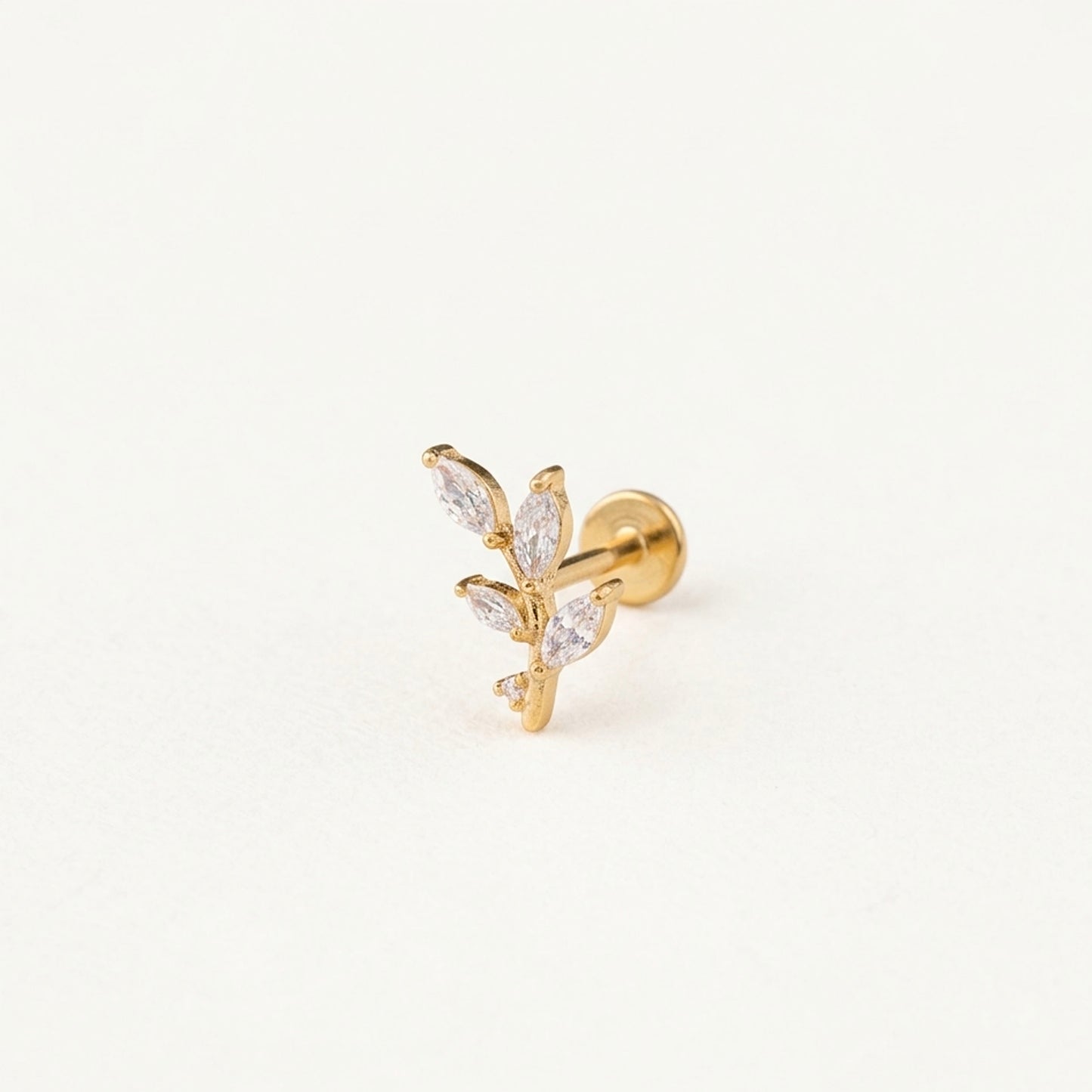 CZ Leaf Push Pin