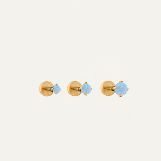 Blue Opal Push Pin