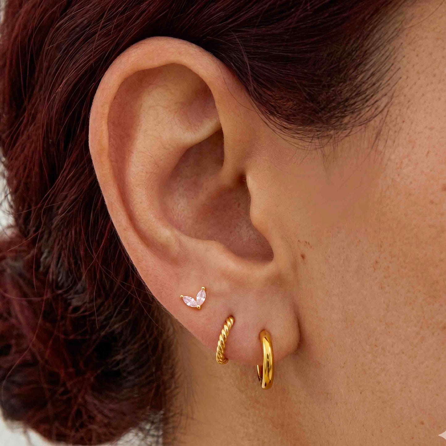 CZ Leaf Push Pin