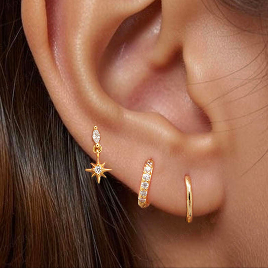 Starburst Dangle  Stud