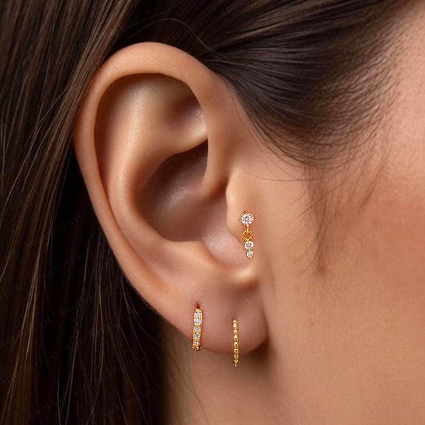 CZ Dangle Stud