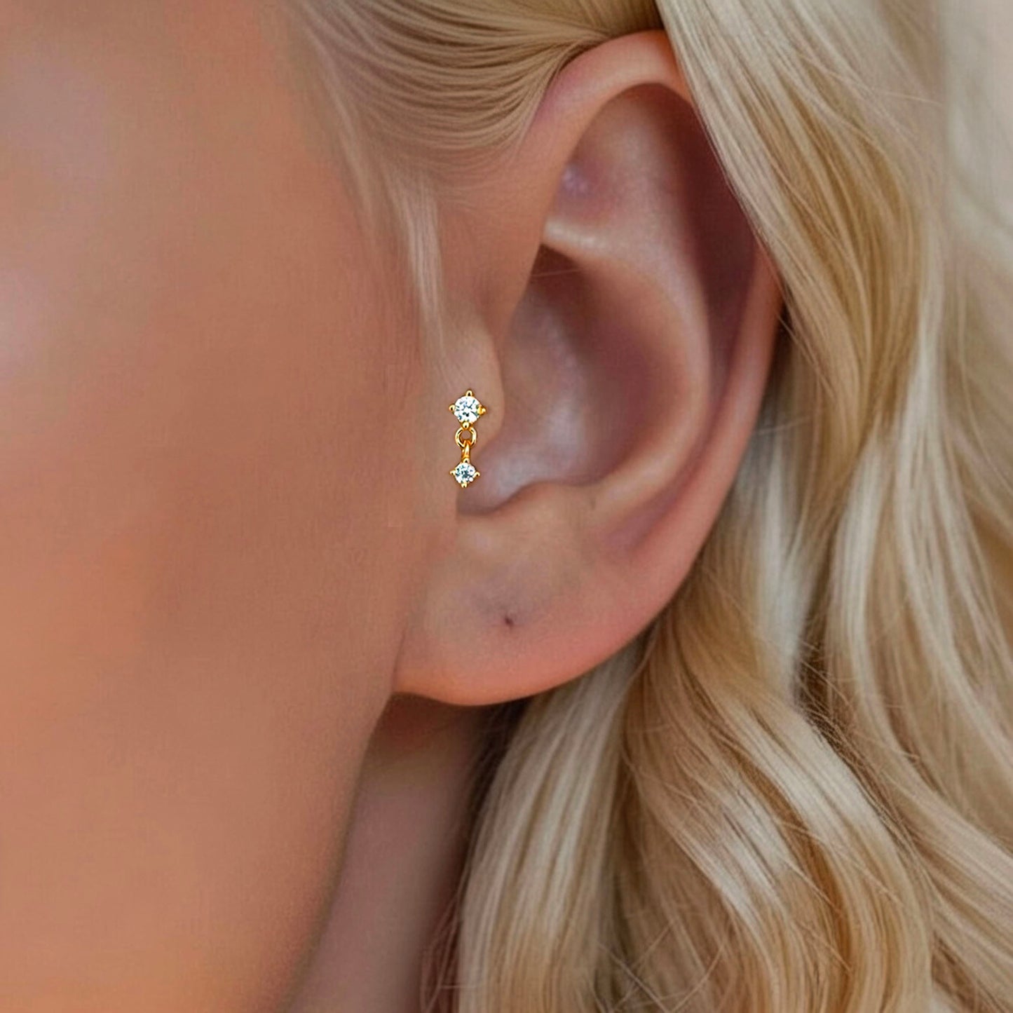 CZ Dangle Push Pin