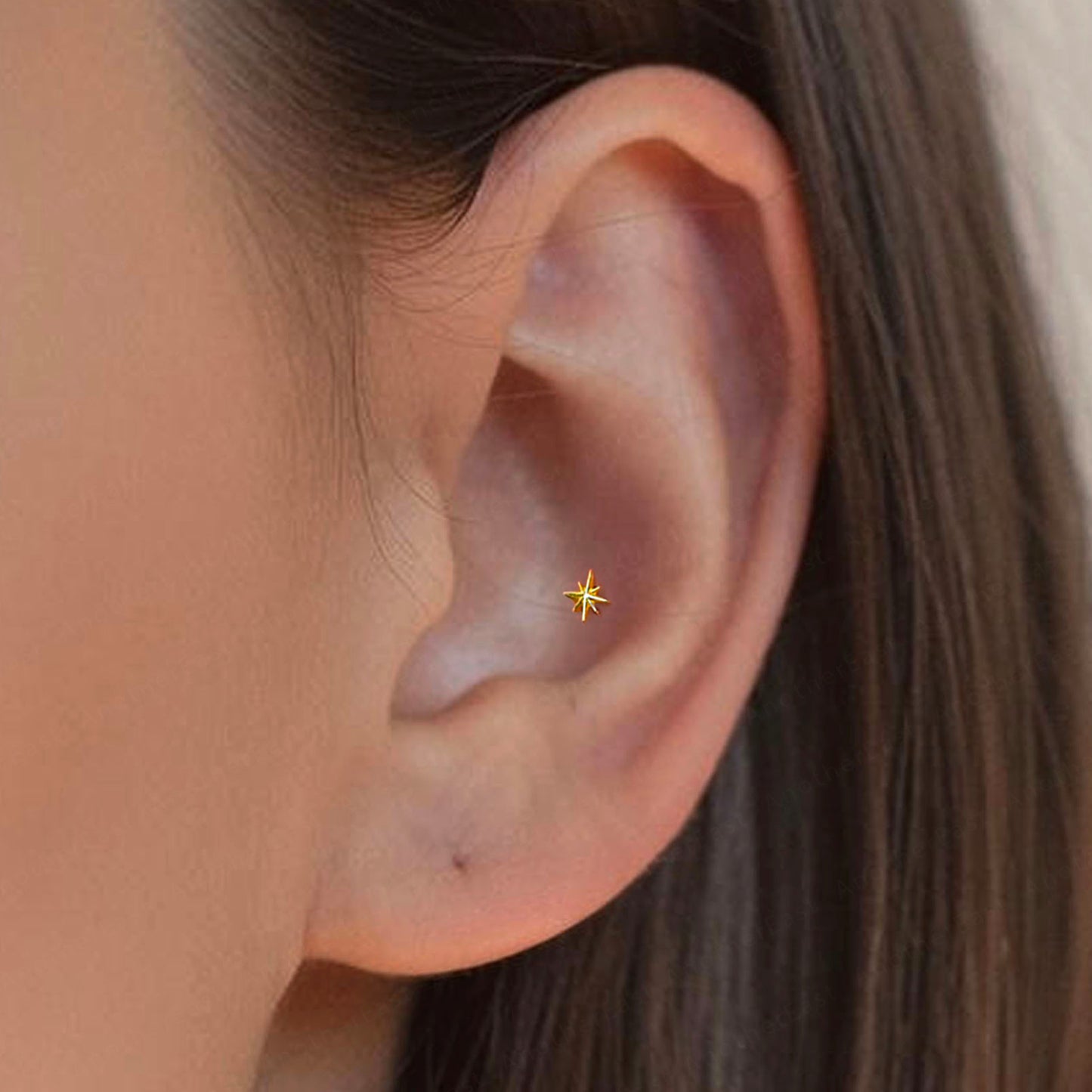 Starburst Threaded Labret