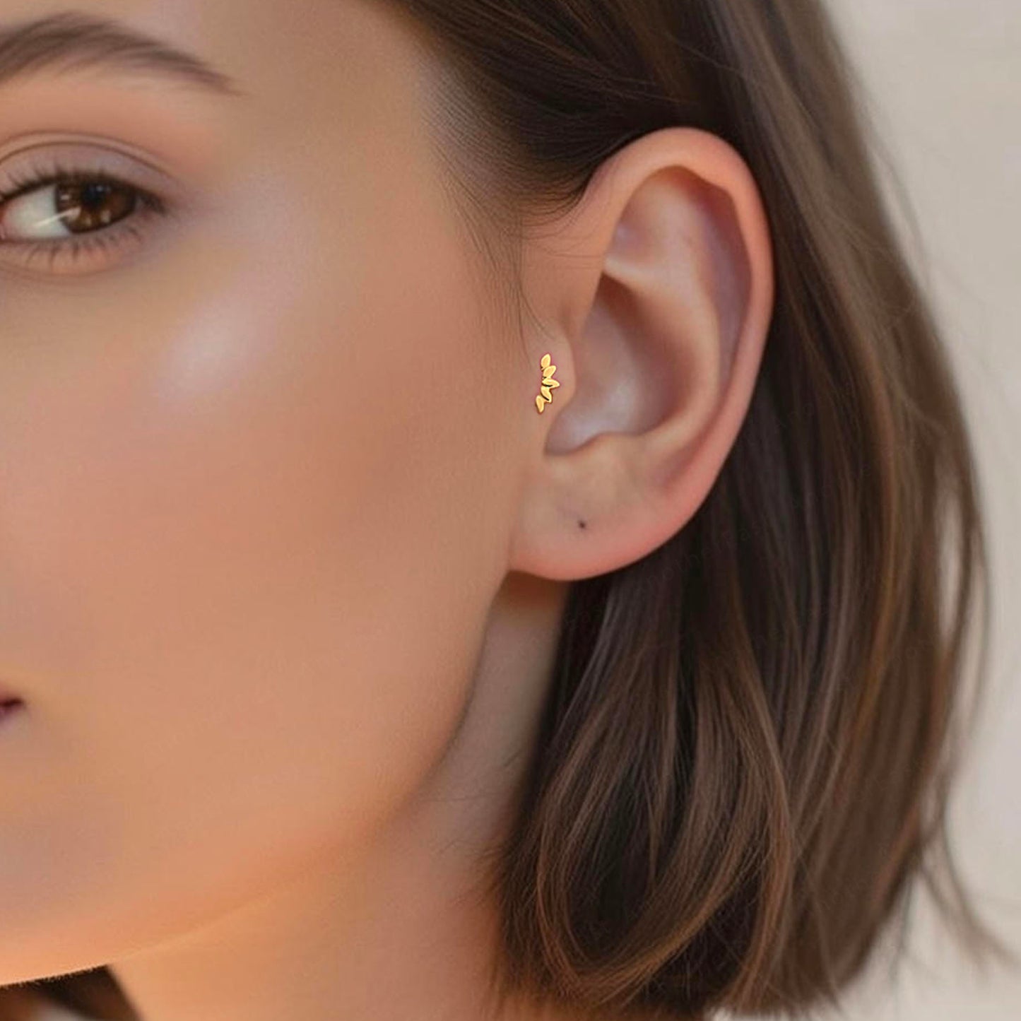 Leaf Threaded Labret