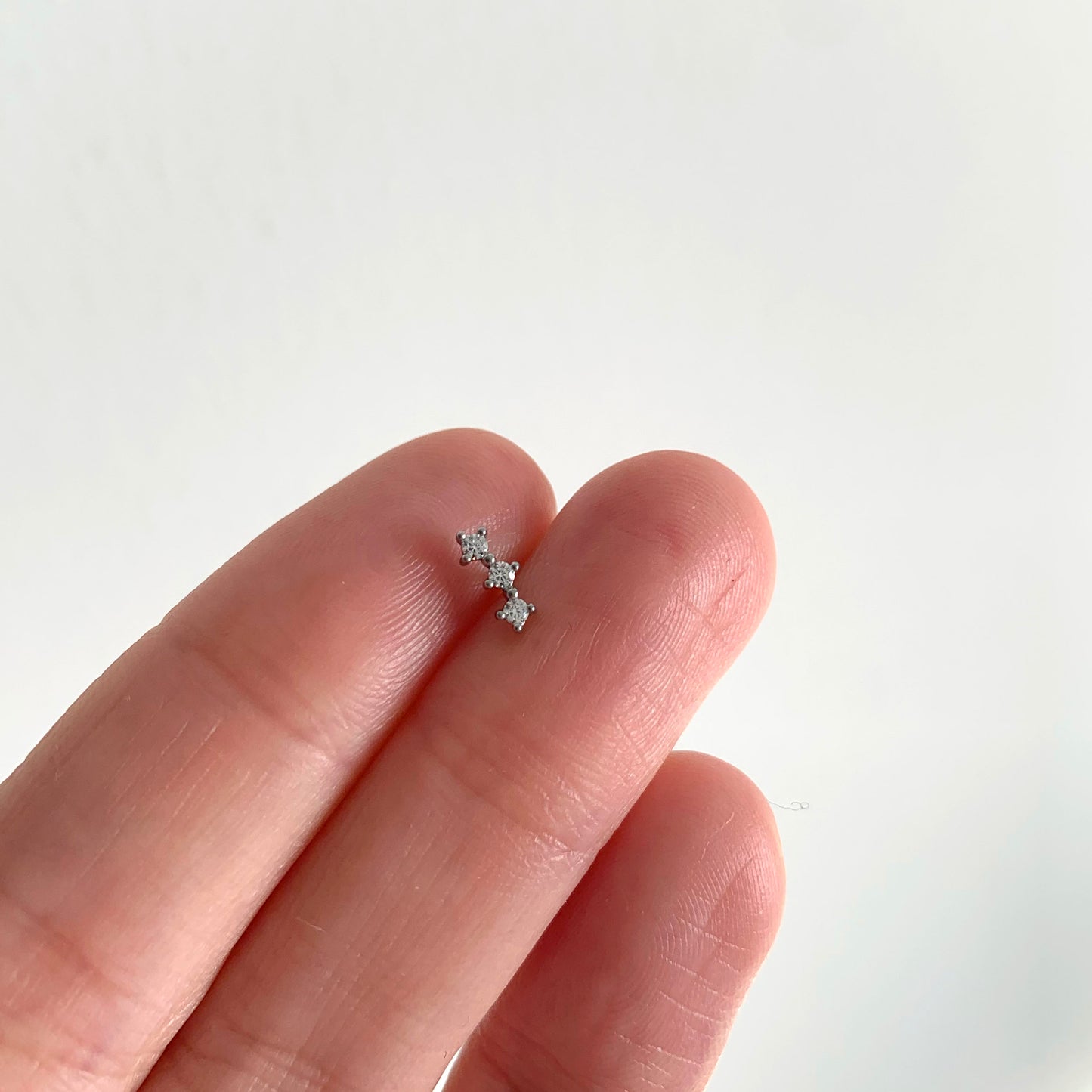 Three CZ Climber Push Pin