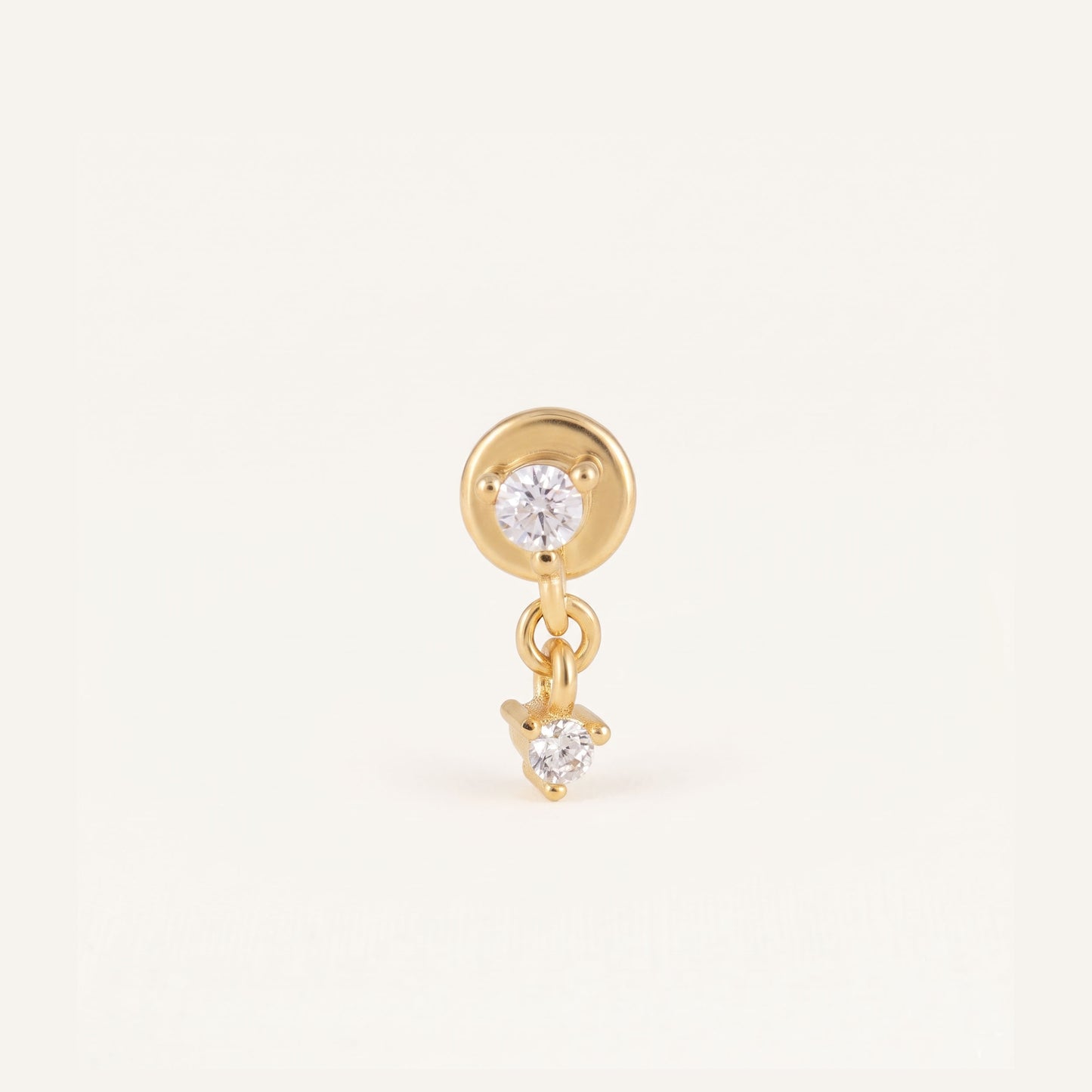 CZ Dangle Threaded Labret