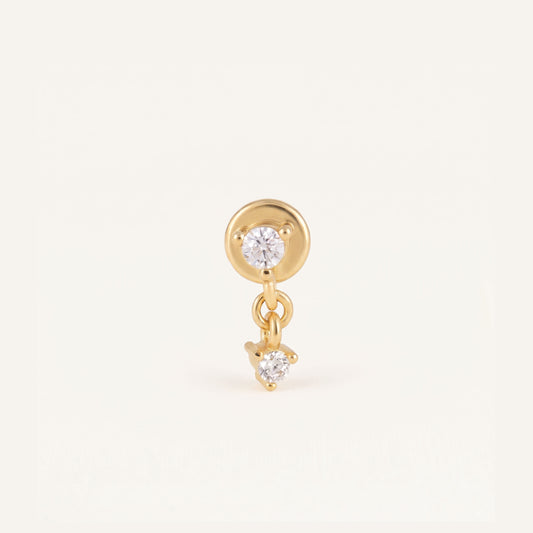 CZ Dangle Threaded Labret