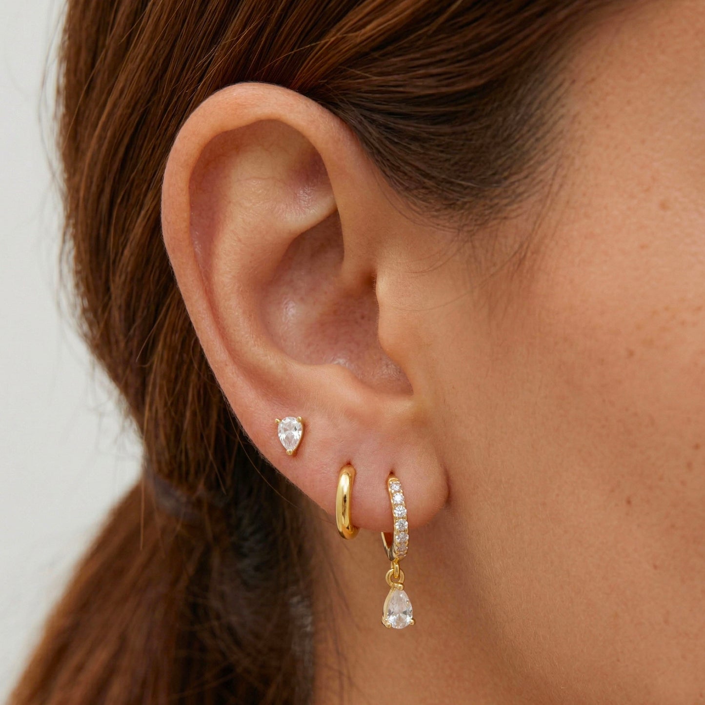 Pear Shape Dangle Set