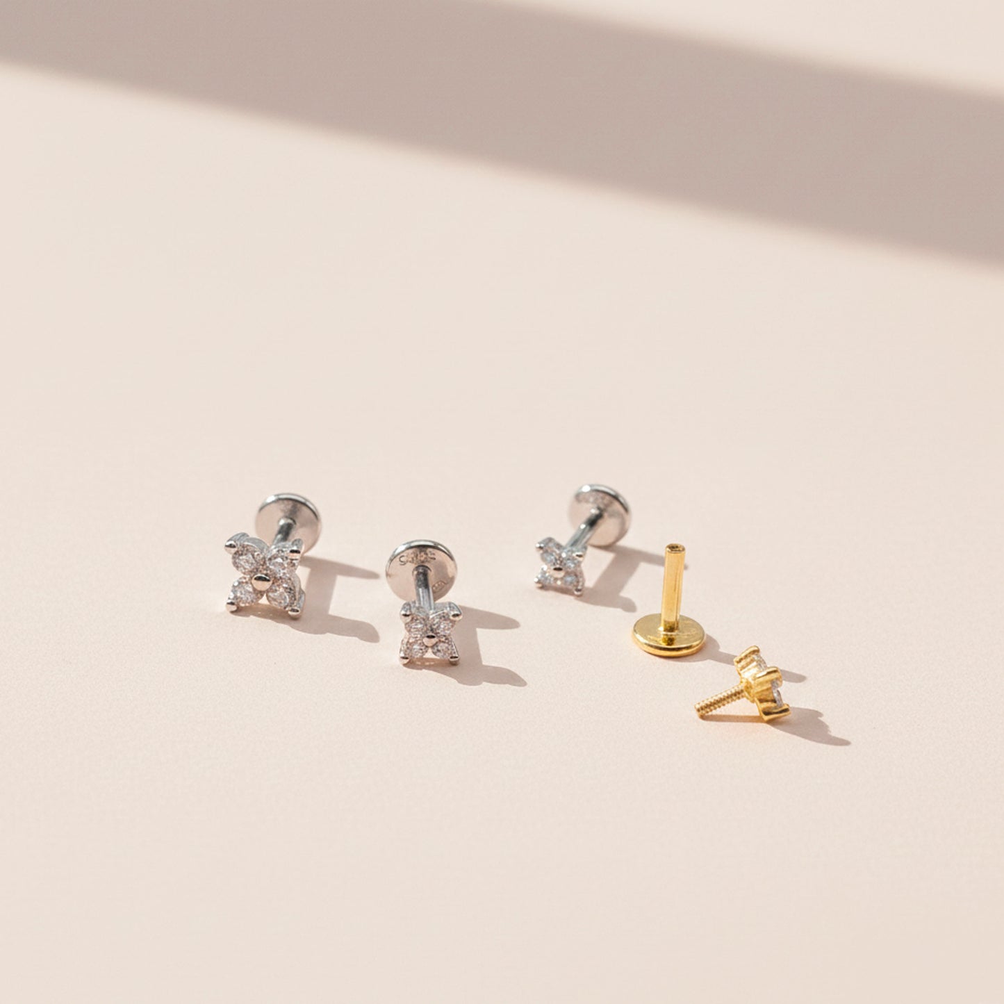 3mm~5mm Flower Threaded Labret