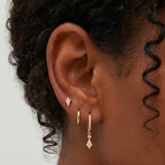 Glam Dangle Hoop Set