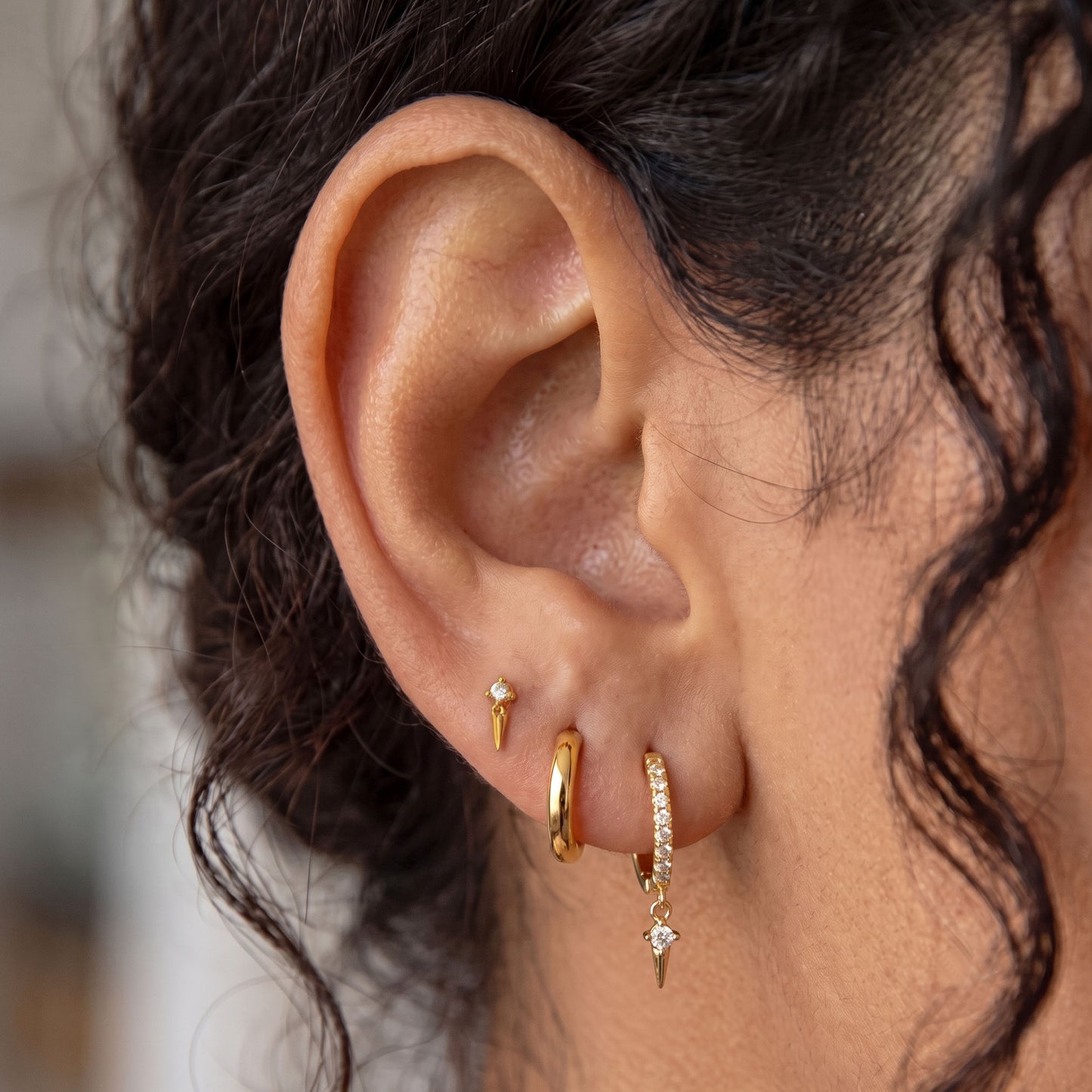 Spike Dangle Threaded Labret