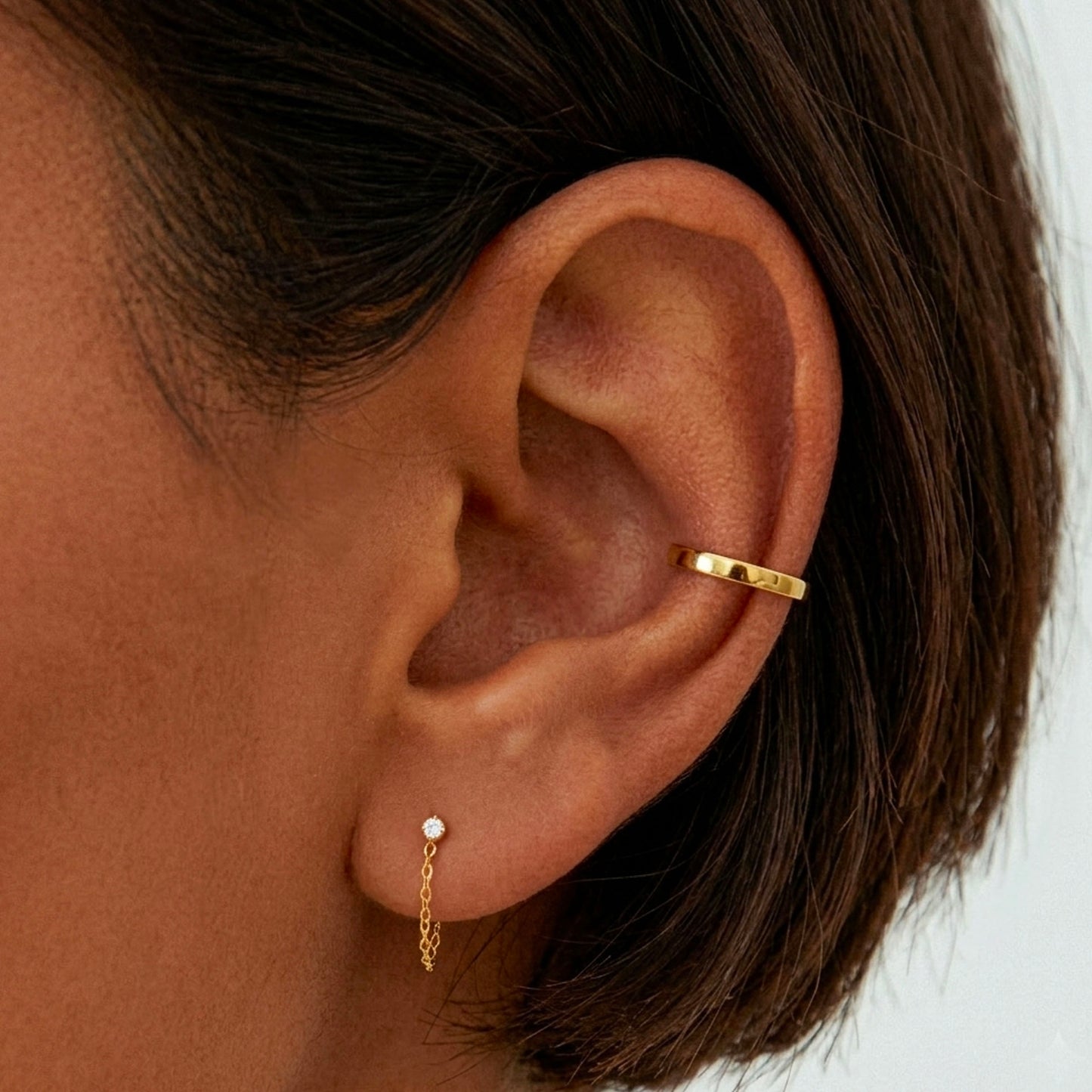 Cz Chain Stud