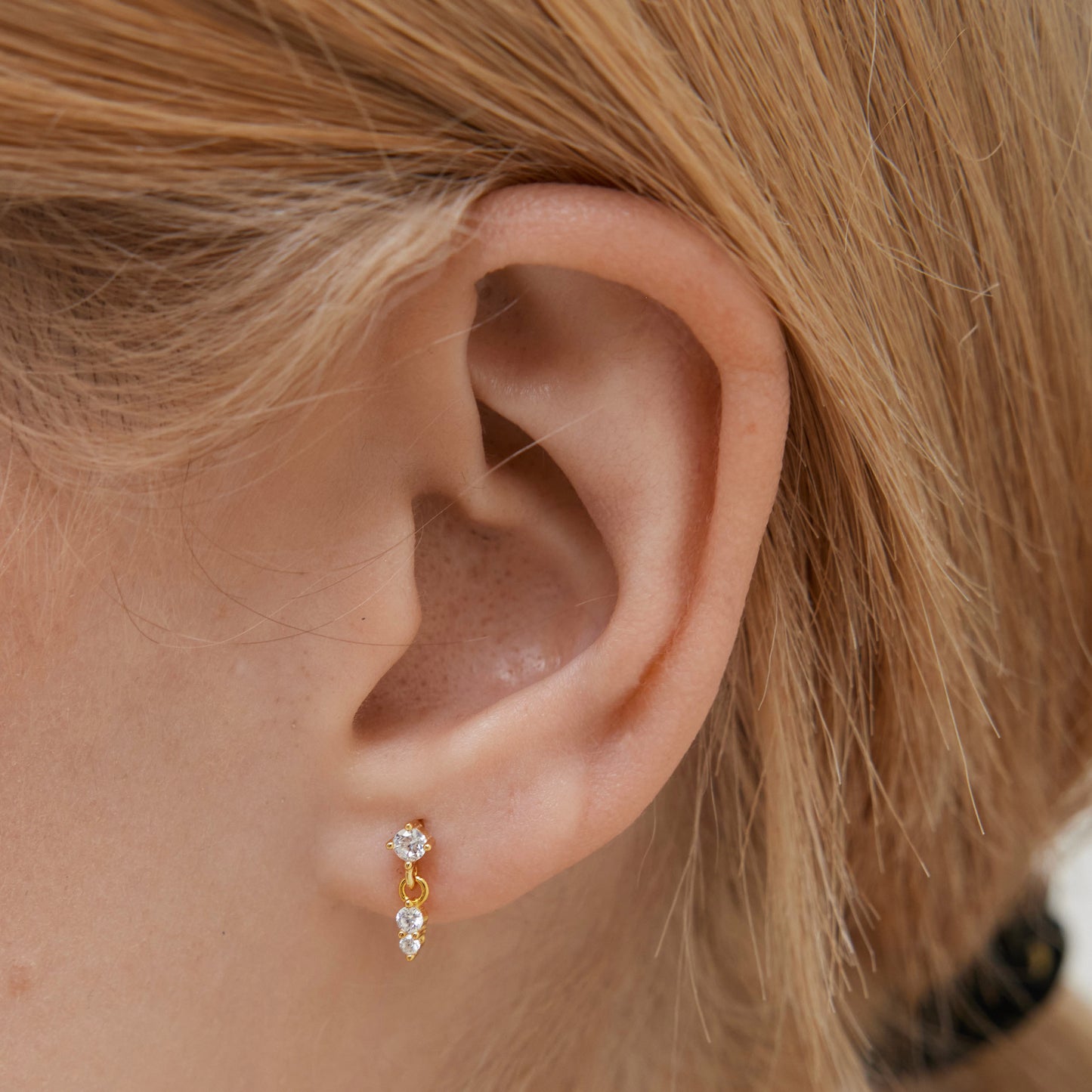 CZ Dangle Stud