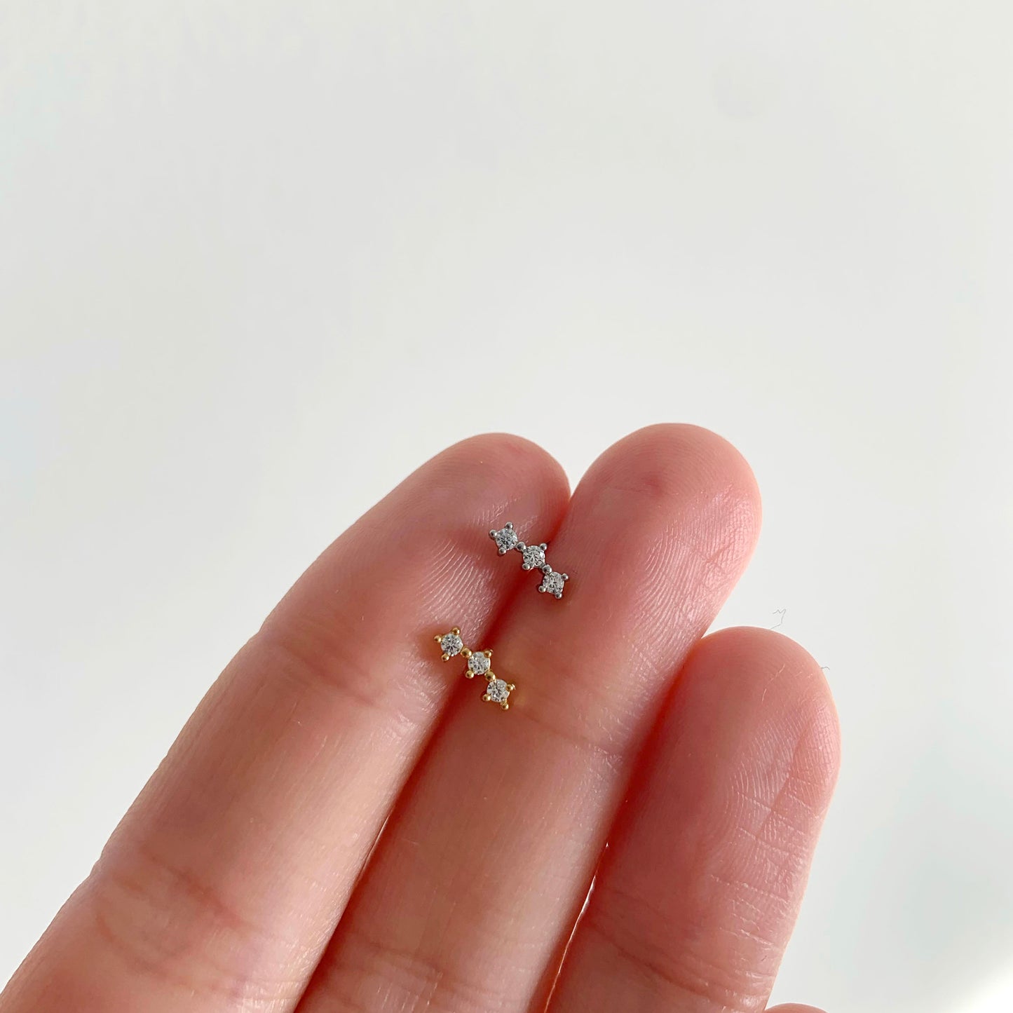 Three CZ Climber Push Pin