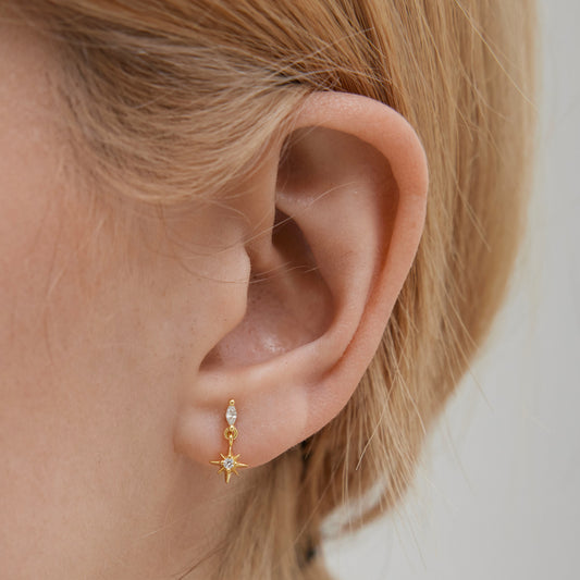 Starburst Dangle  Stud