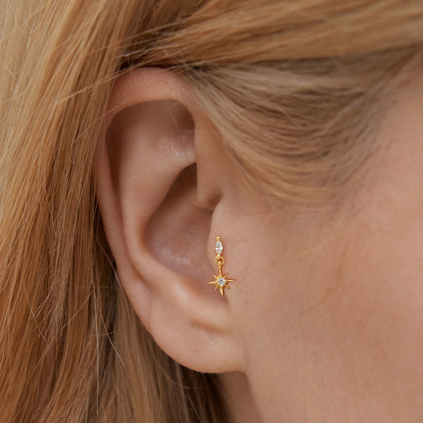 Starburst Dangle  Stud