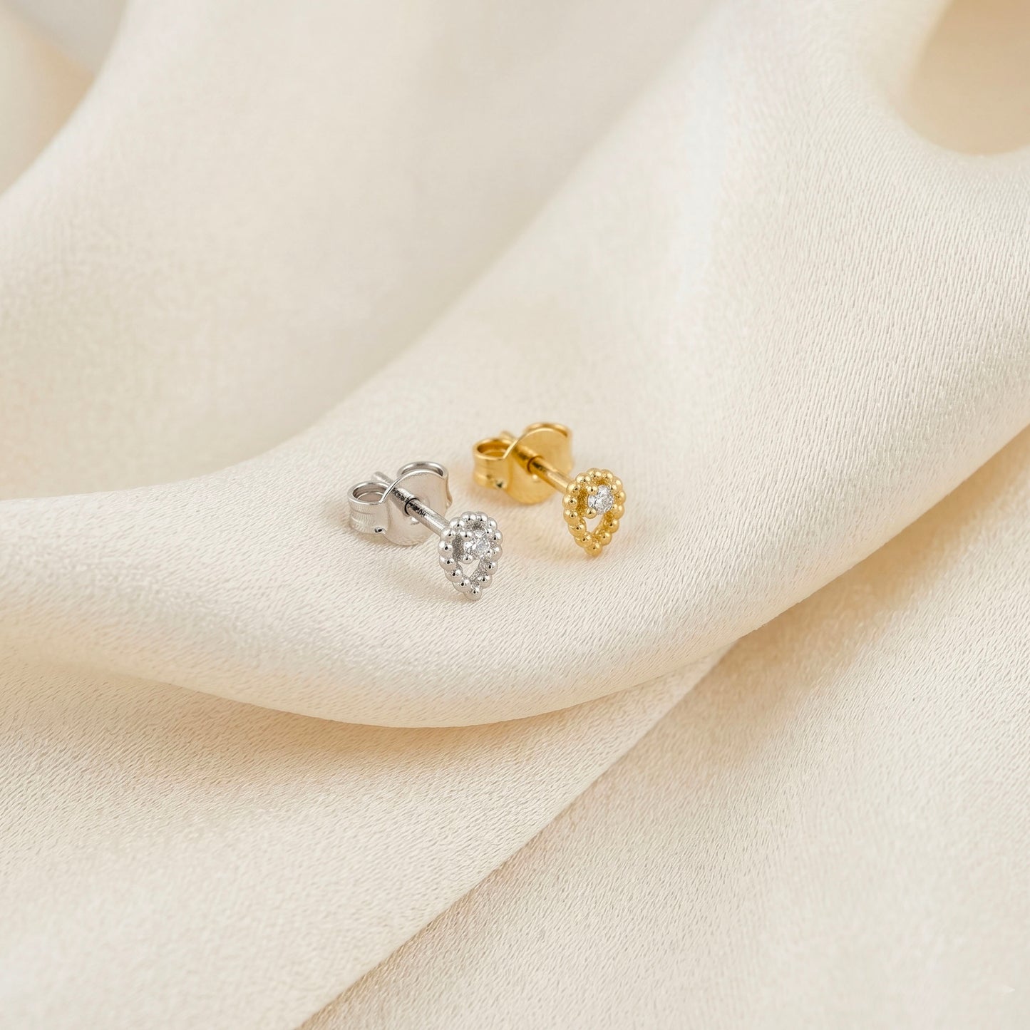 Tiny Teardrop Stud