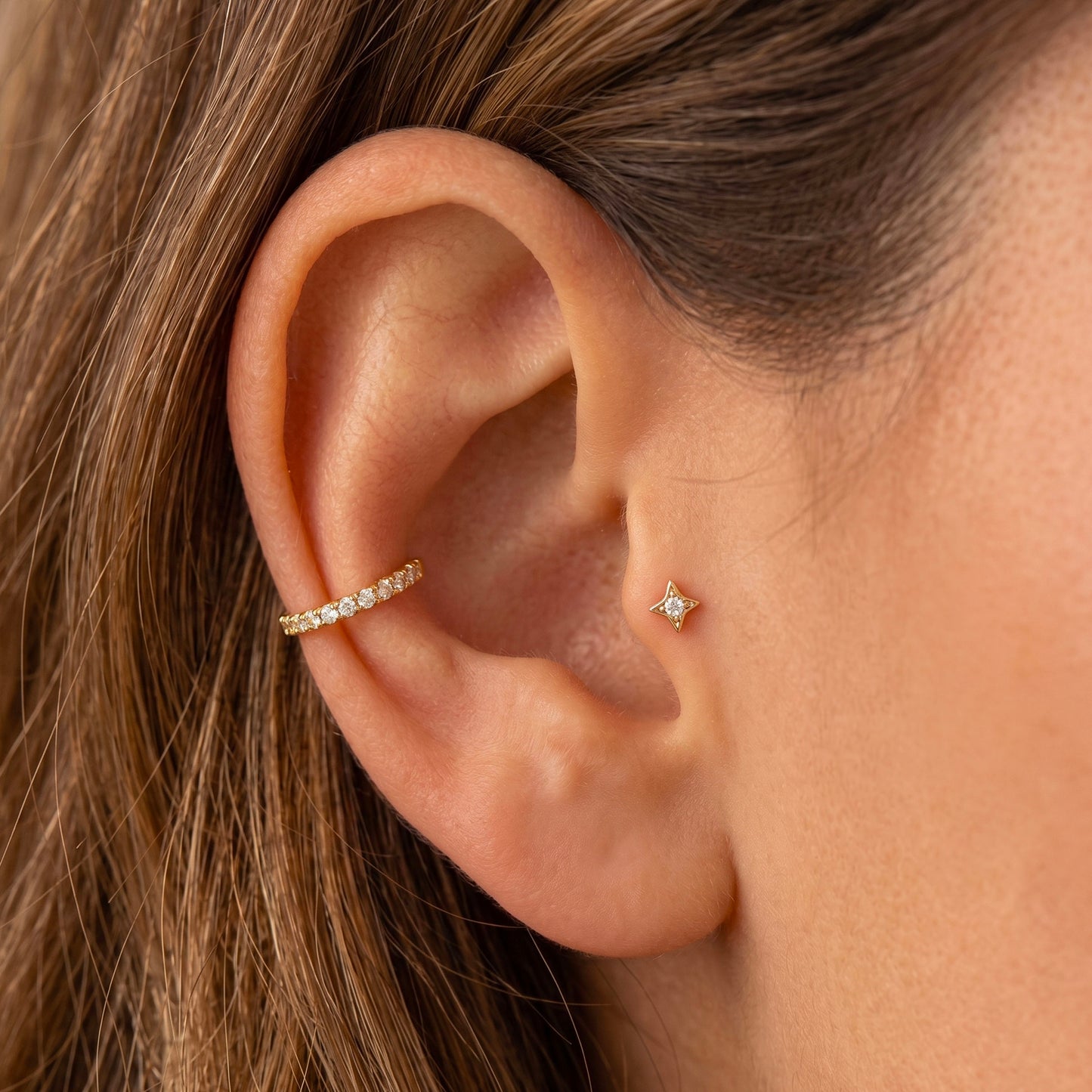Tiny Star Threaded Labret