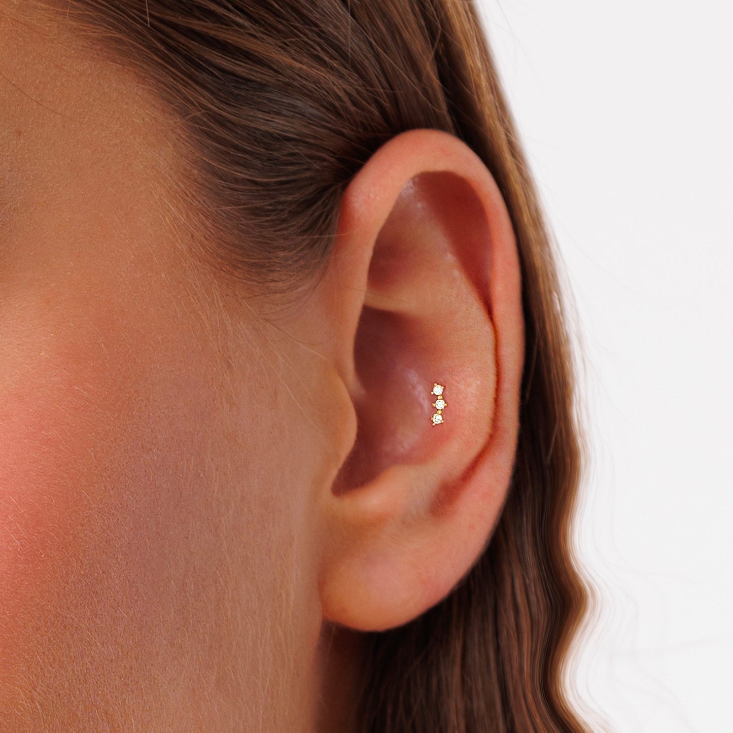 Three CZ Climber Push Pin