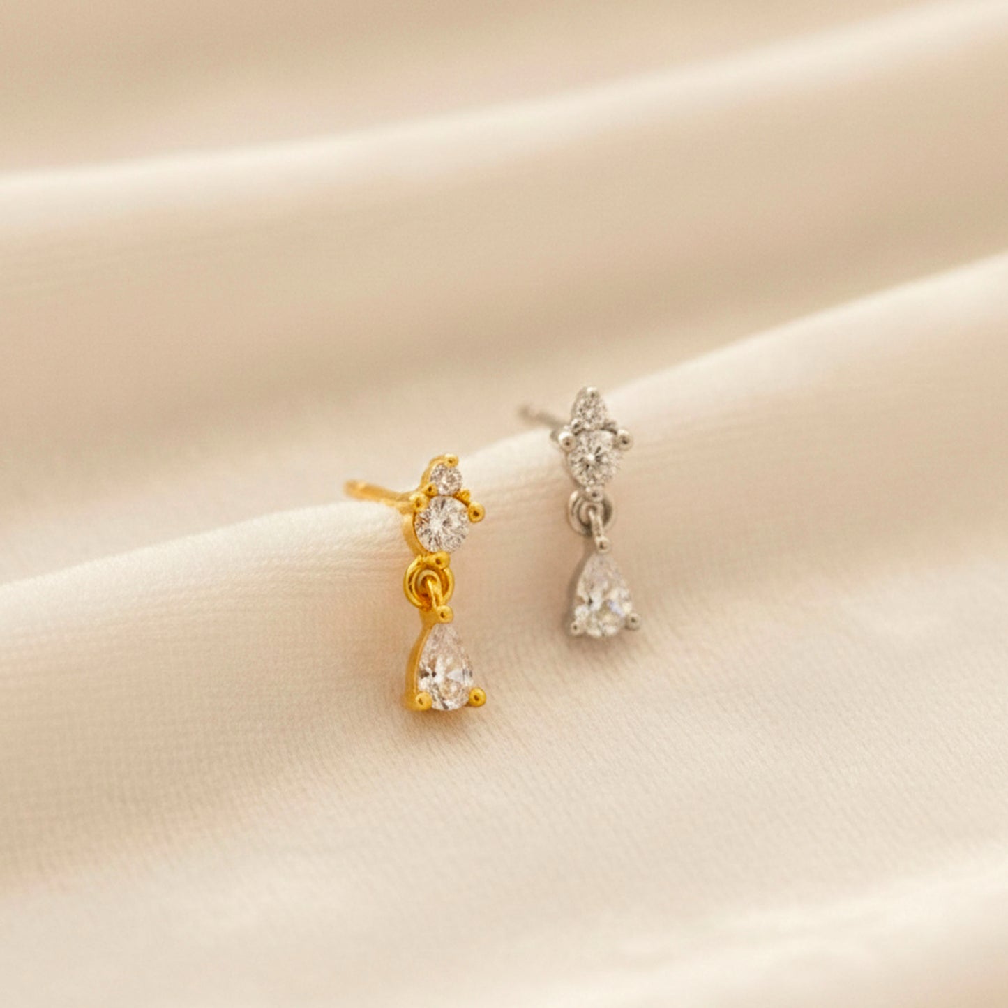 CZ Dangle Stud