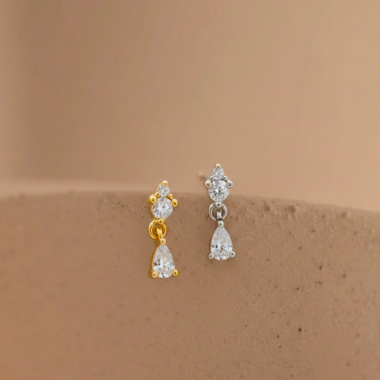 CZ Dangle Stud