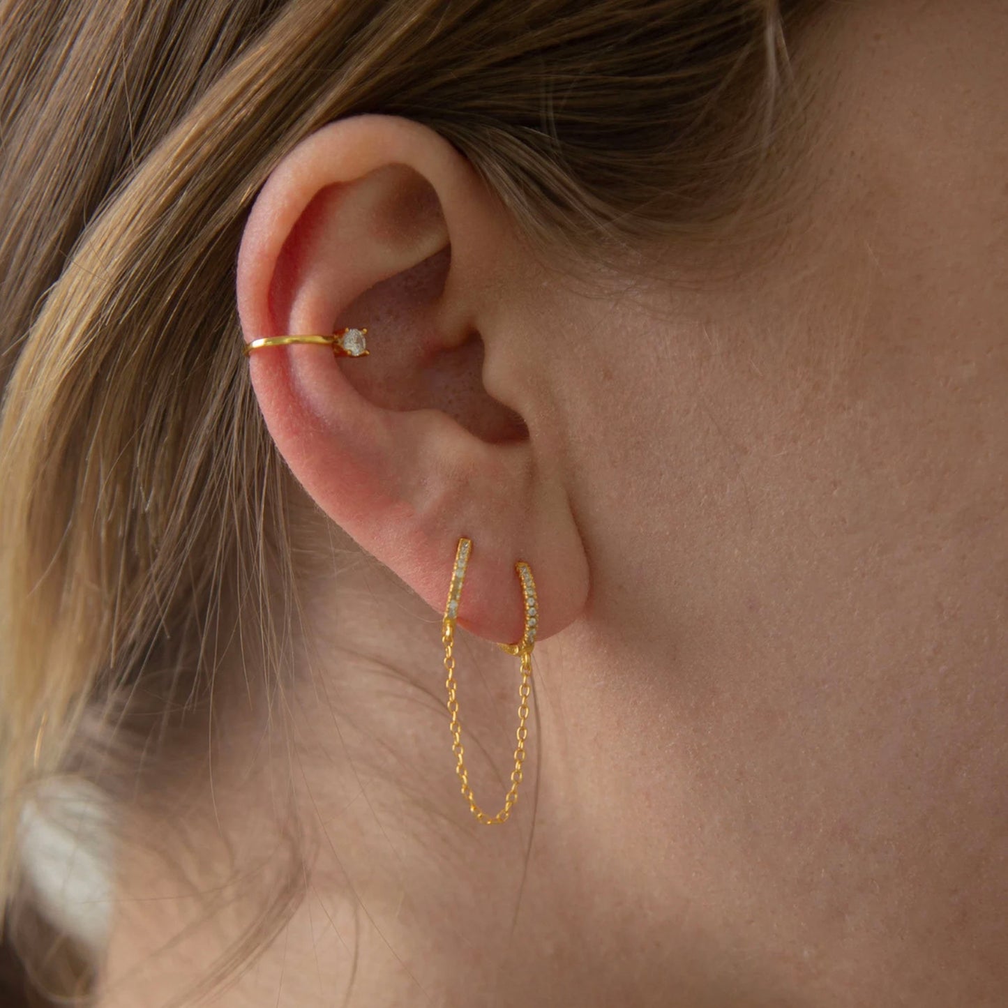 Twin Link Hoop